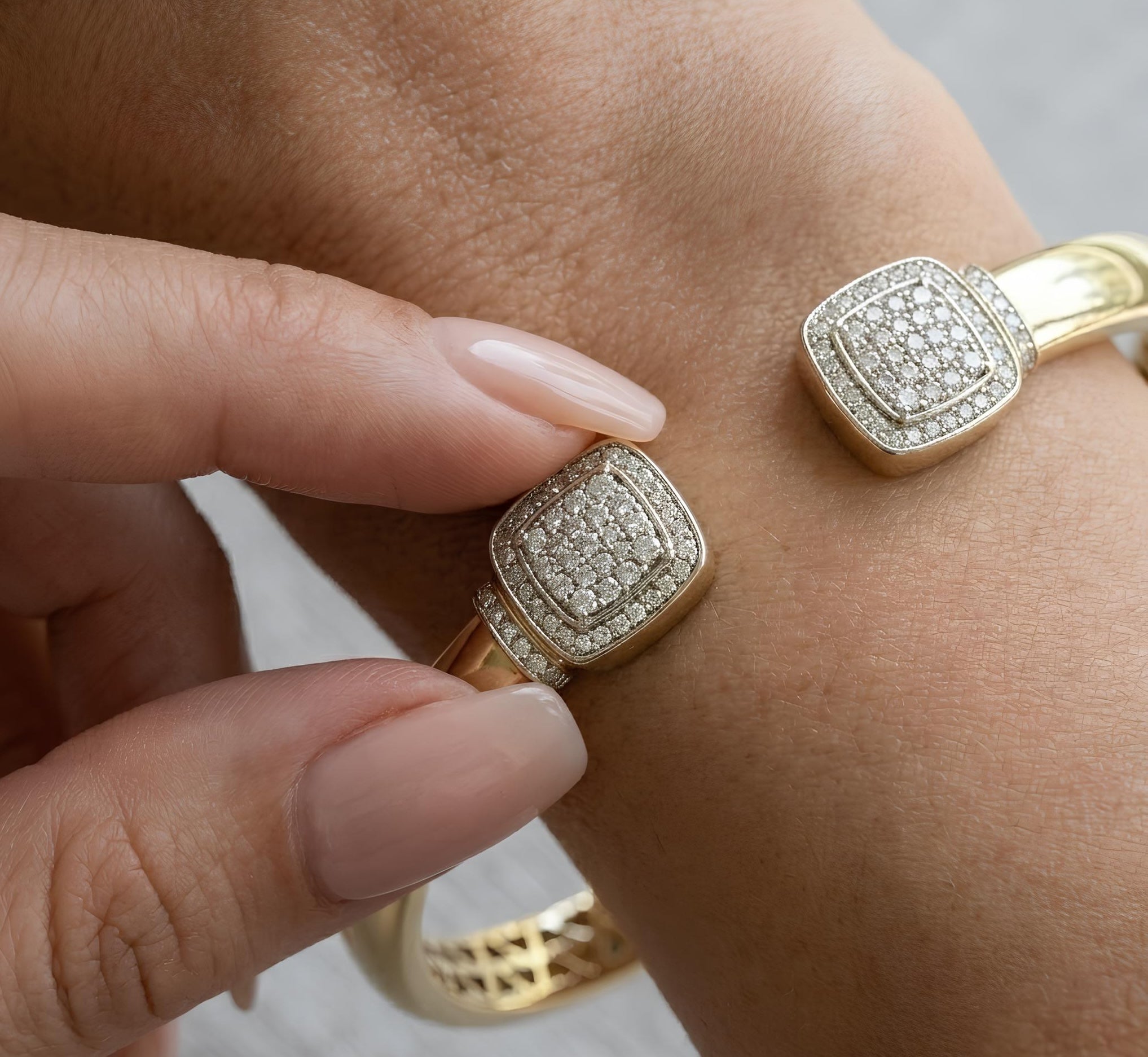 Pave Cushion Cuff