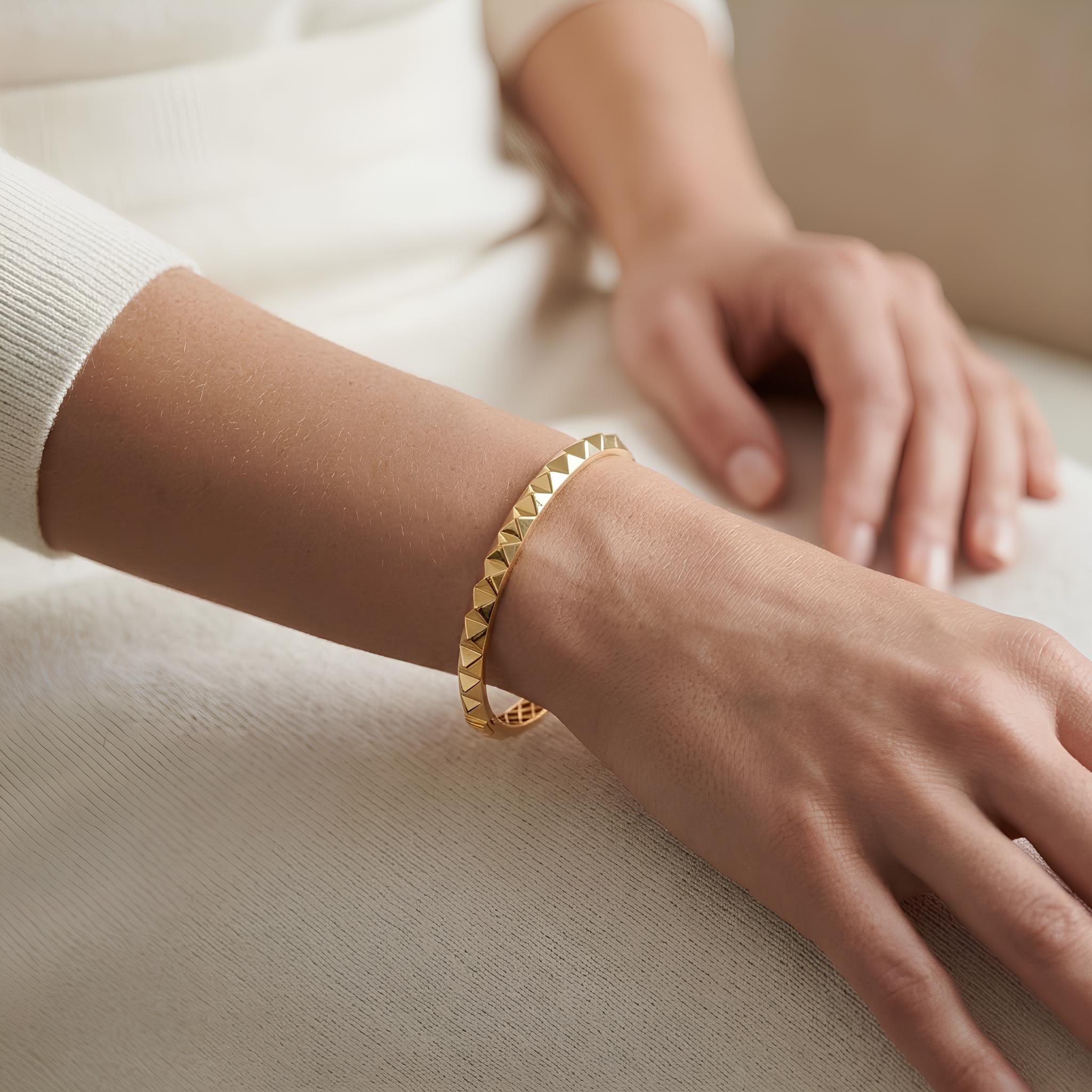 Pyramid Stud Bangle