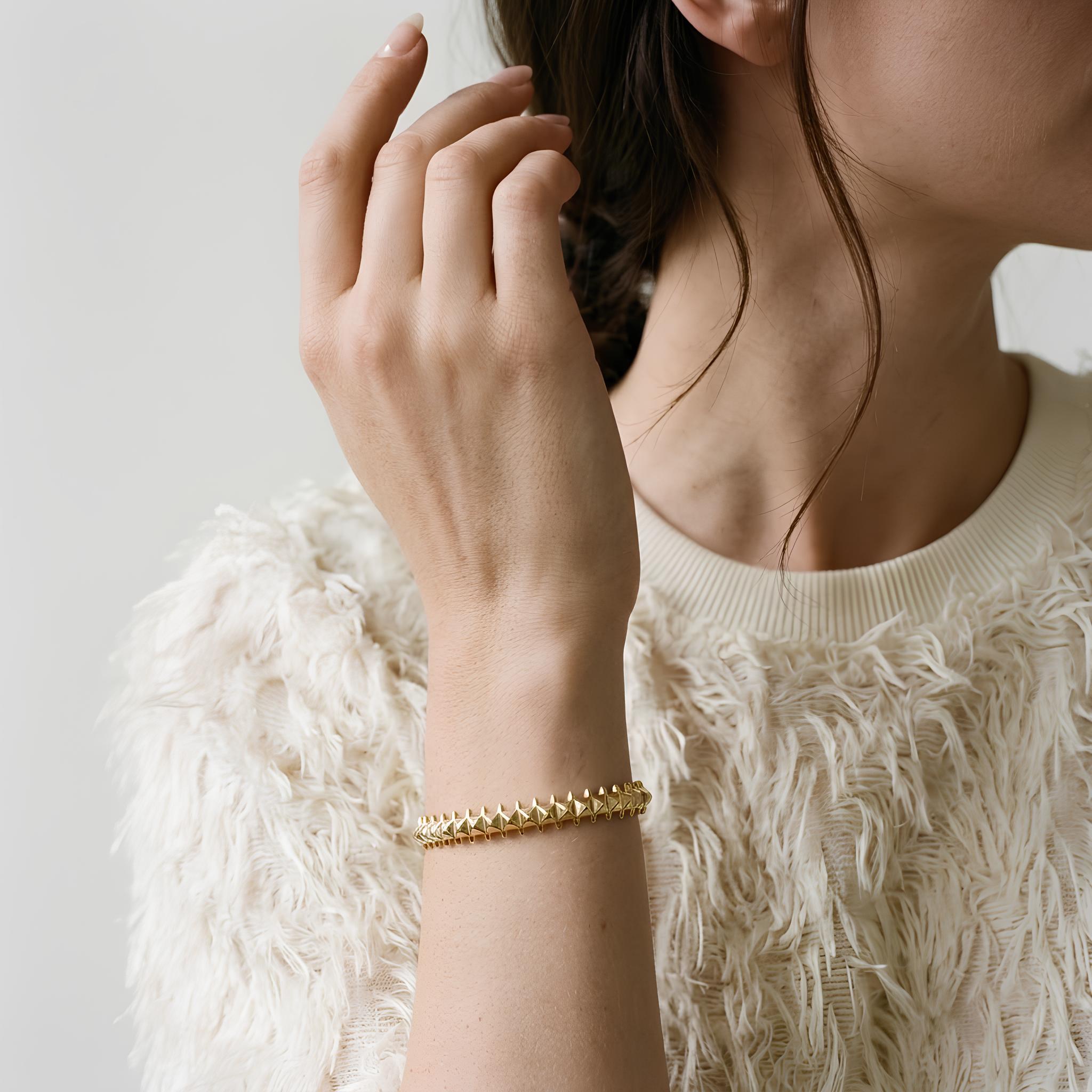 Pyramid Stud Bracelet