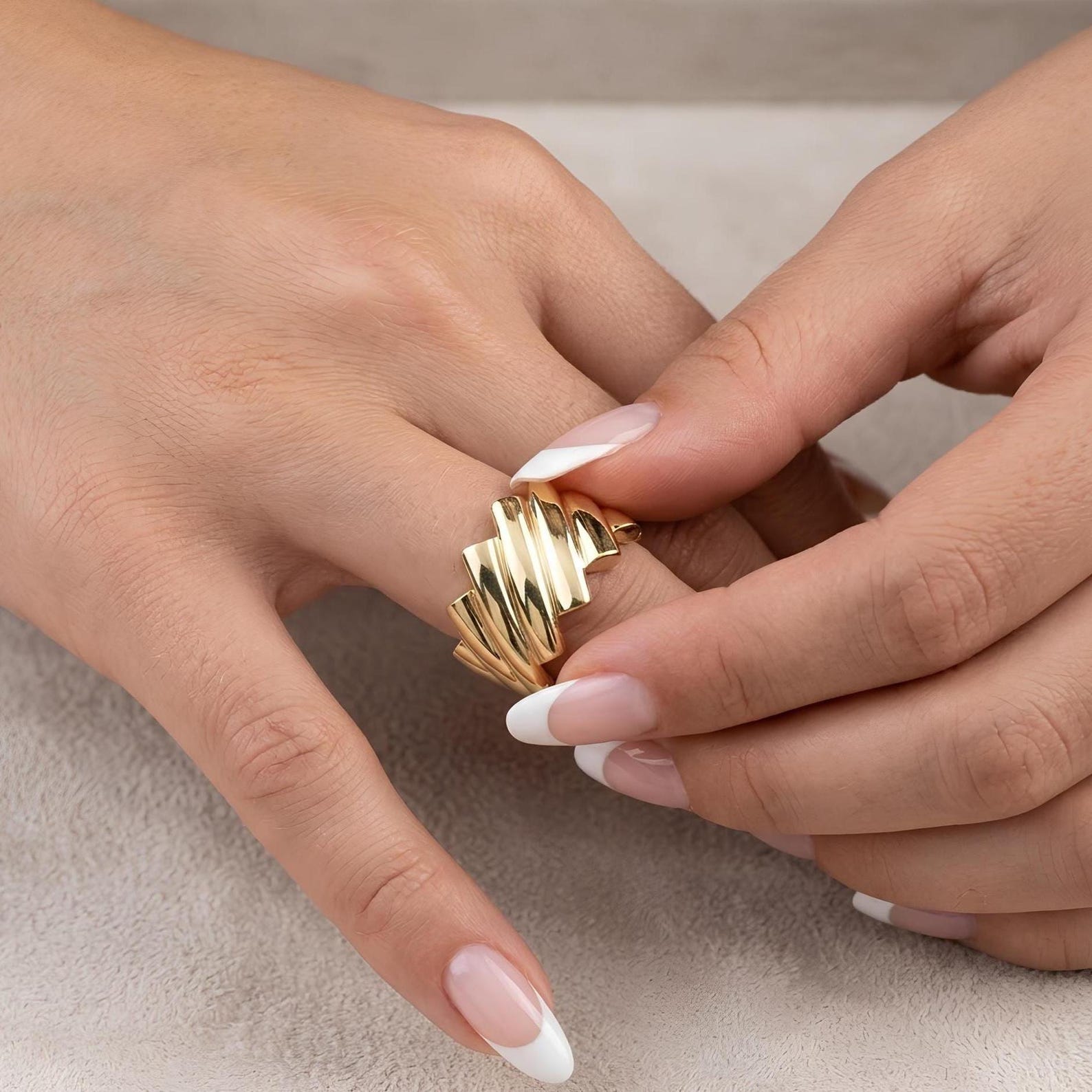Folded Shell Ring