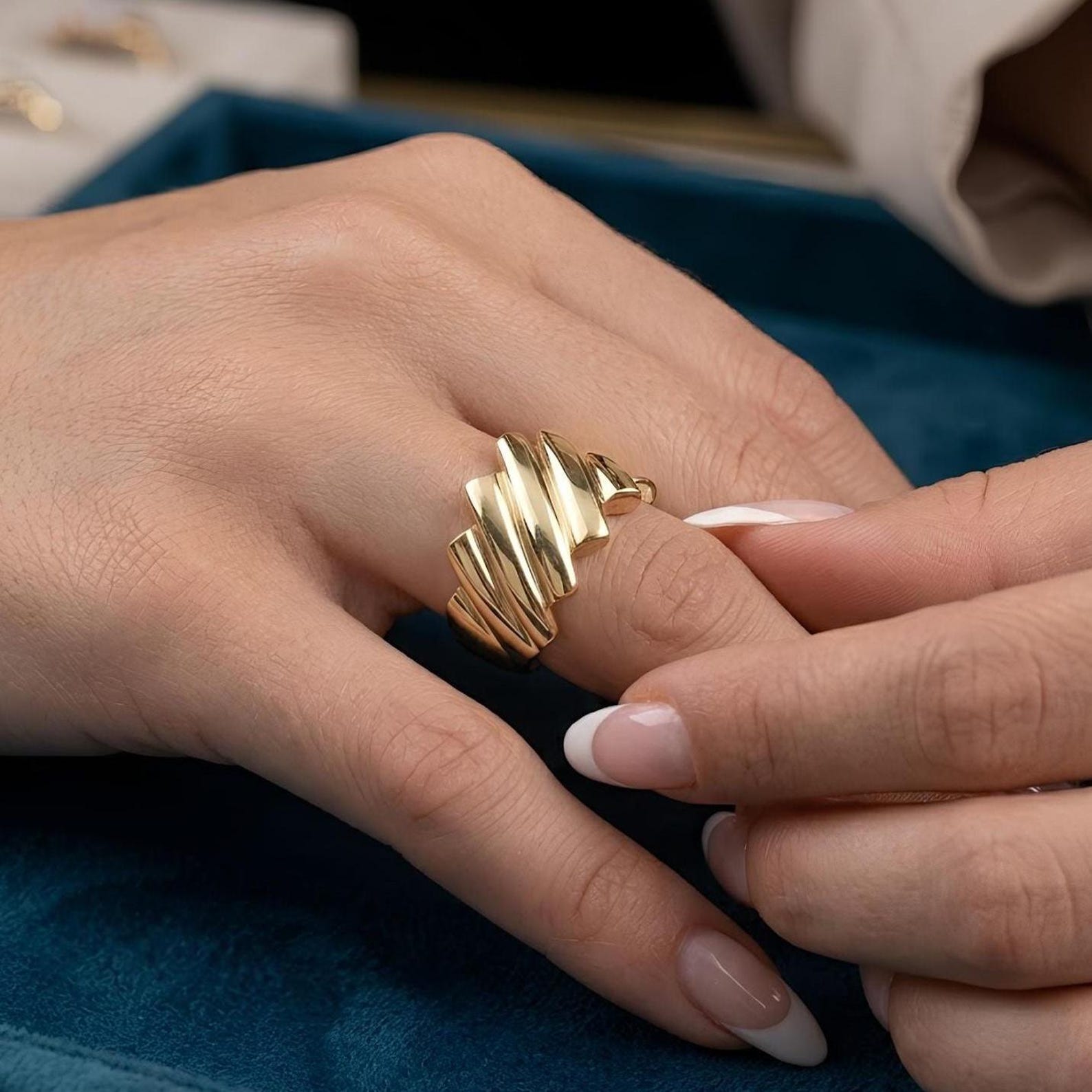 Folded Shell Ring