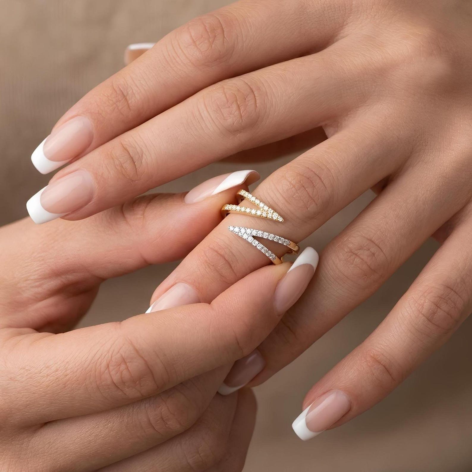 Open Chevron Ring