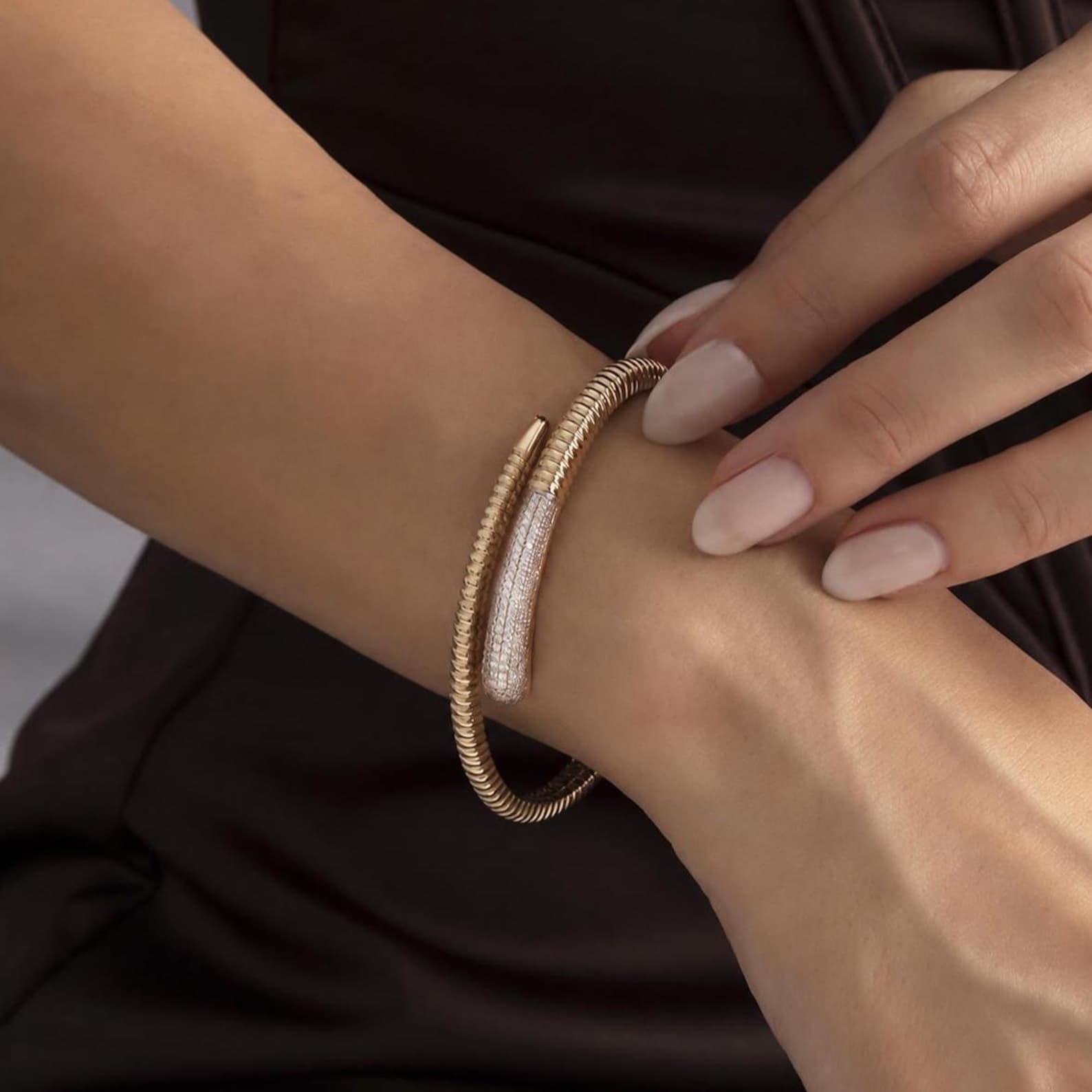 Ribbed Wrap Bangle