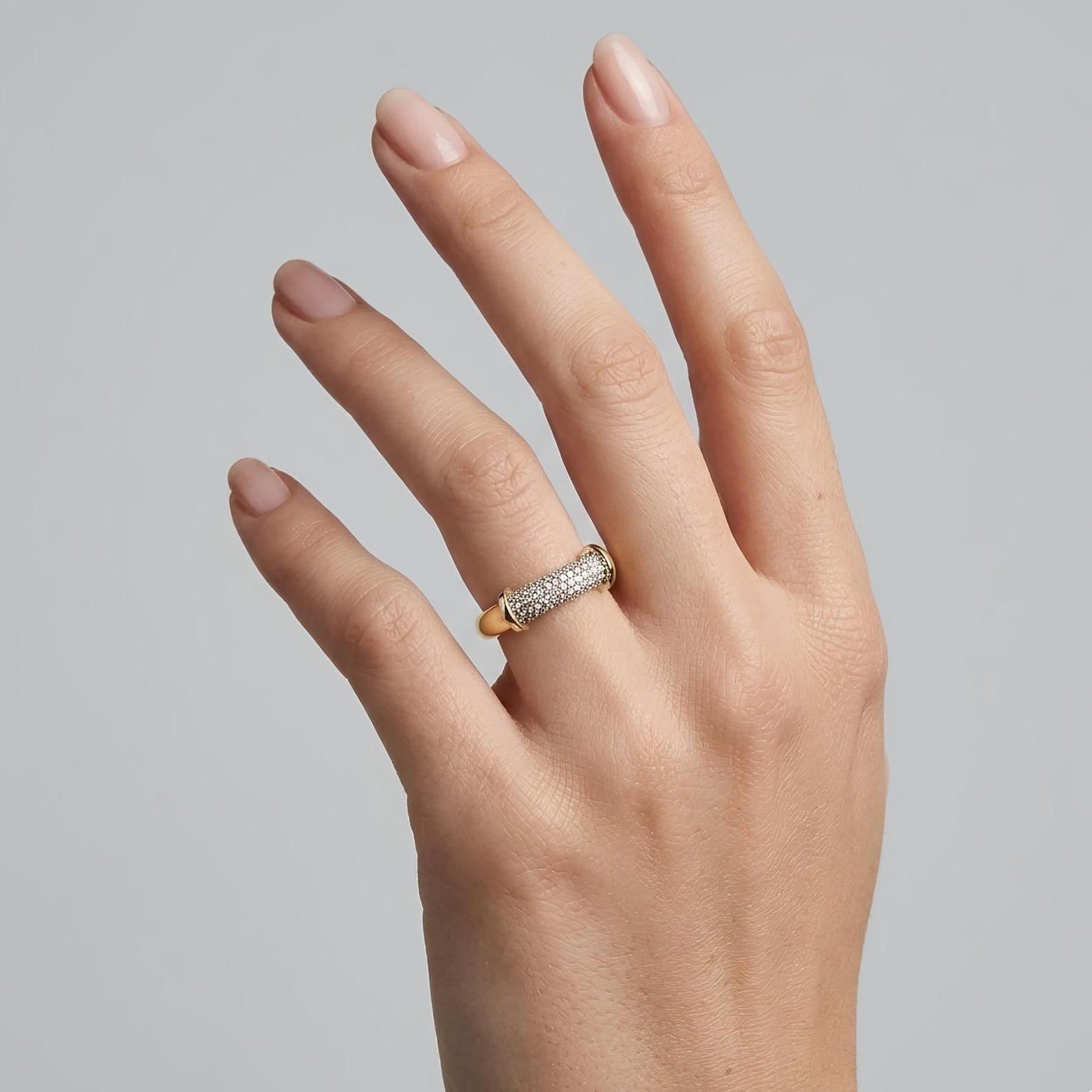 Pave Bar Ring