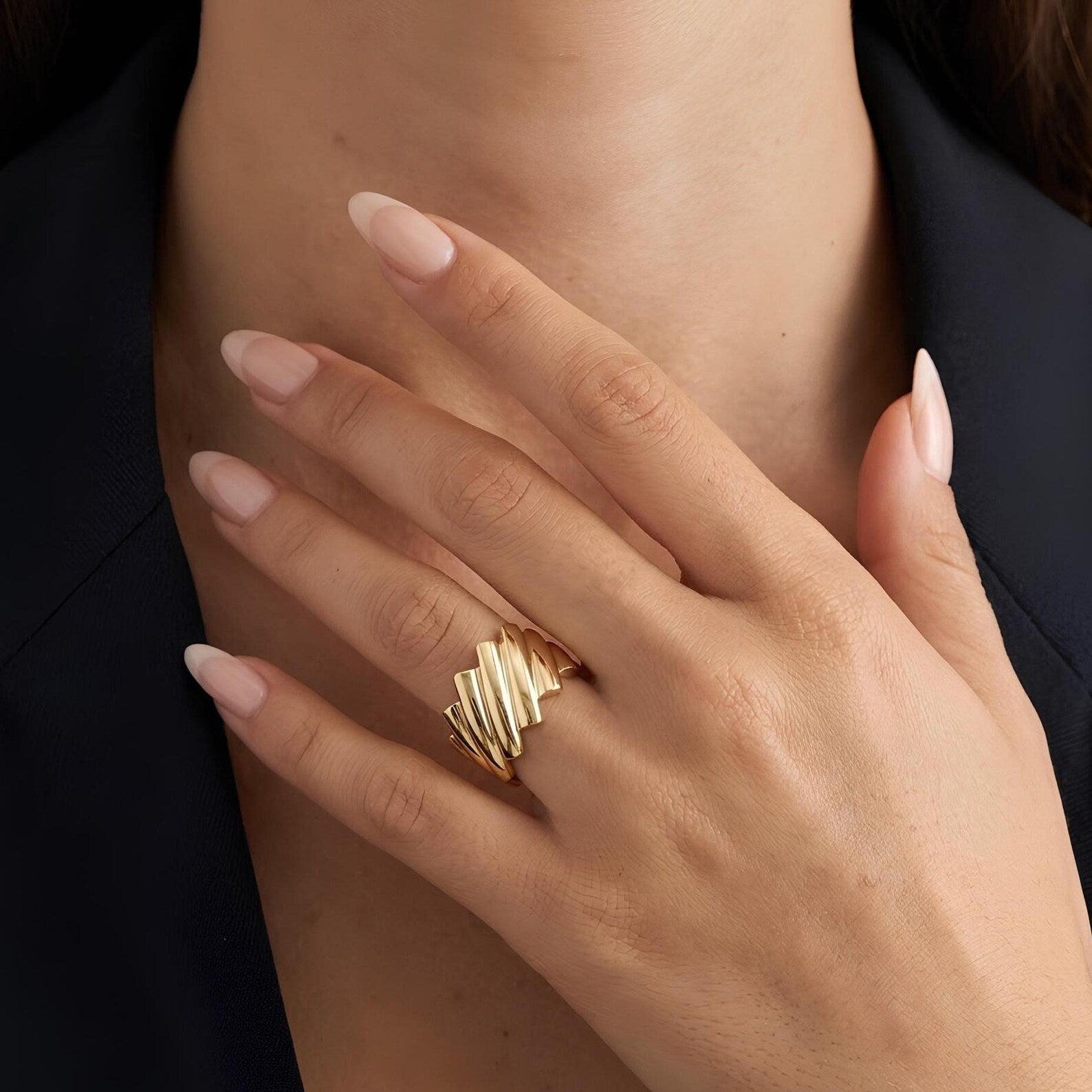 Folded Shell Ring