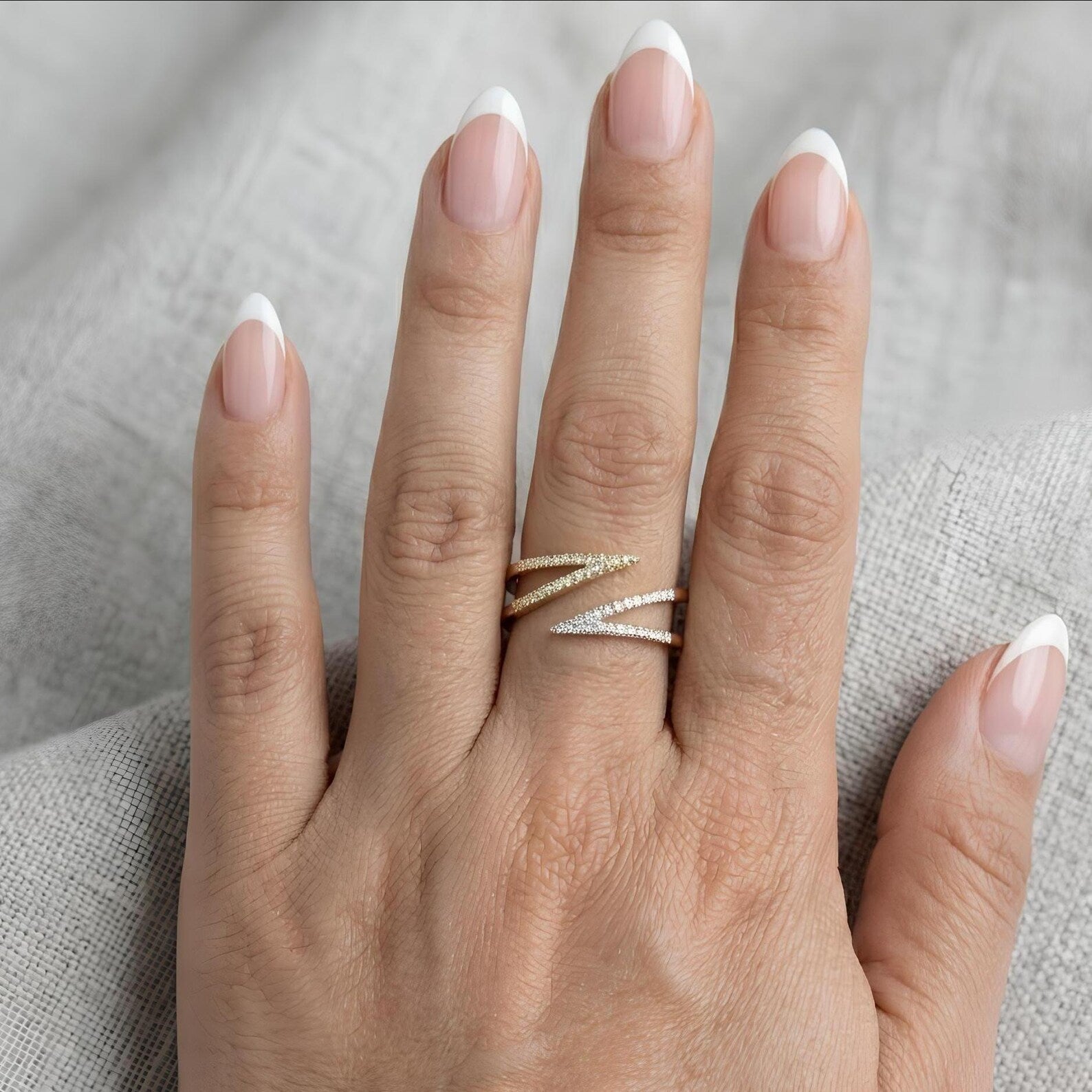 Open Chevron Ring