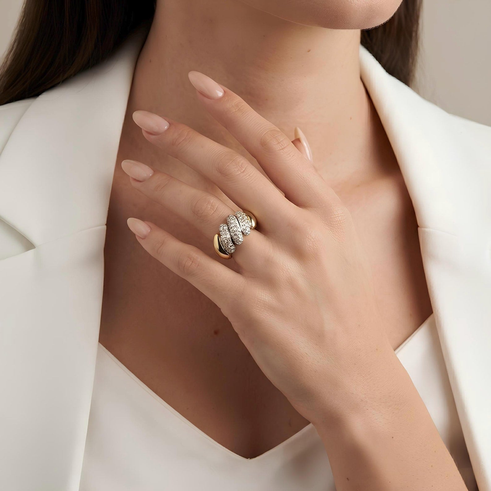 Pave Cocktail Ring