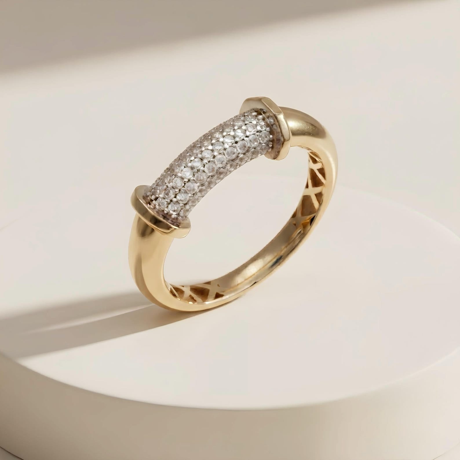 Pave Bar Ring