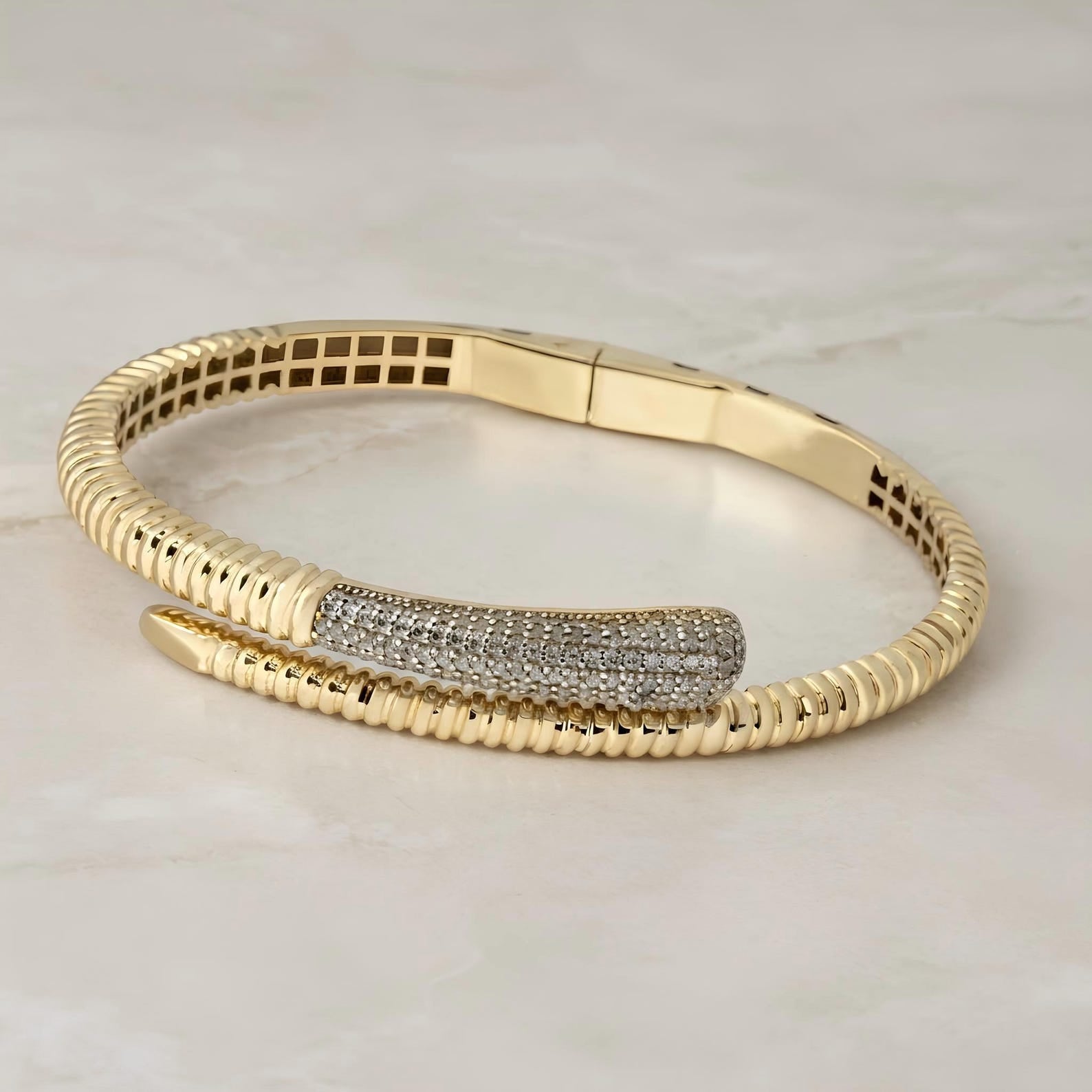 Ribbed Wrap Bangle