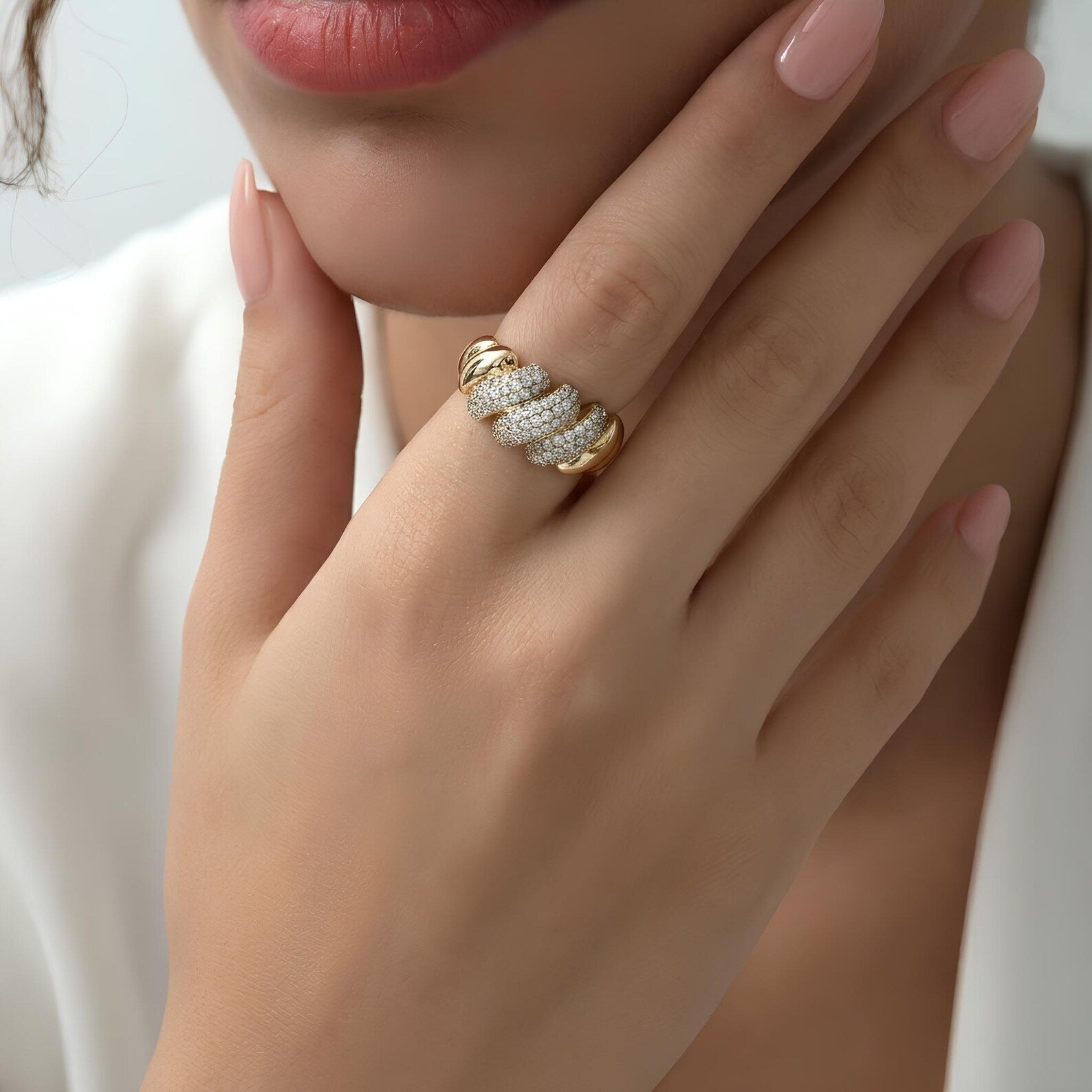 Pave Cocktail Ring