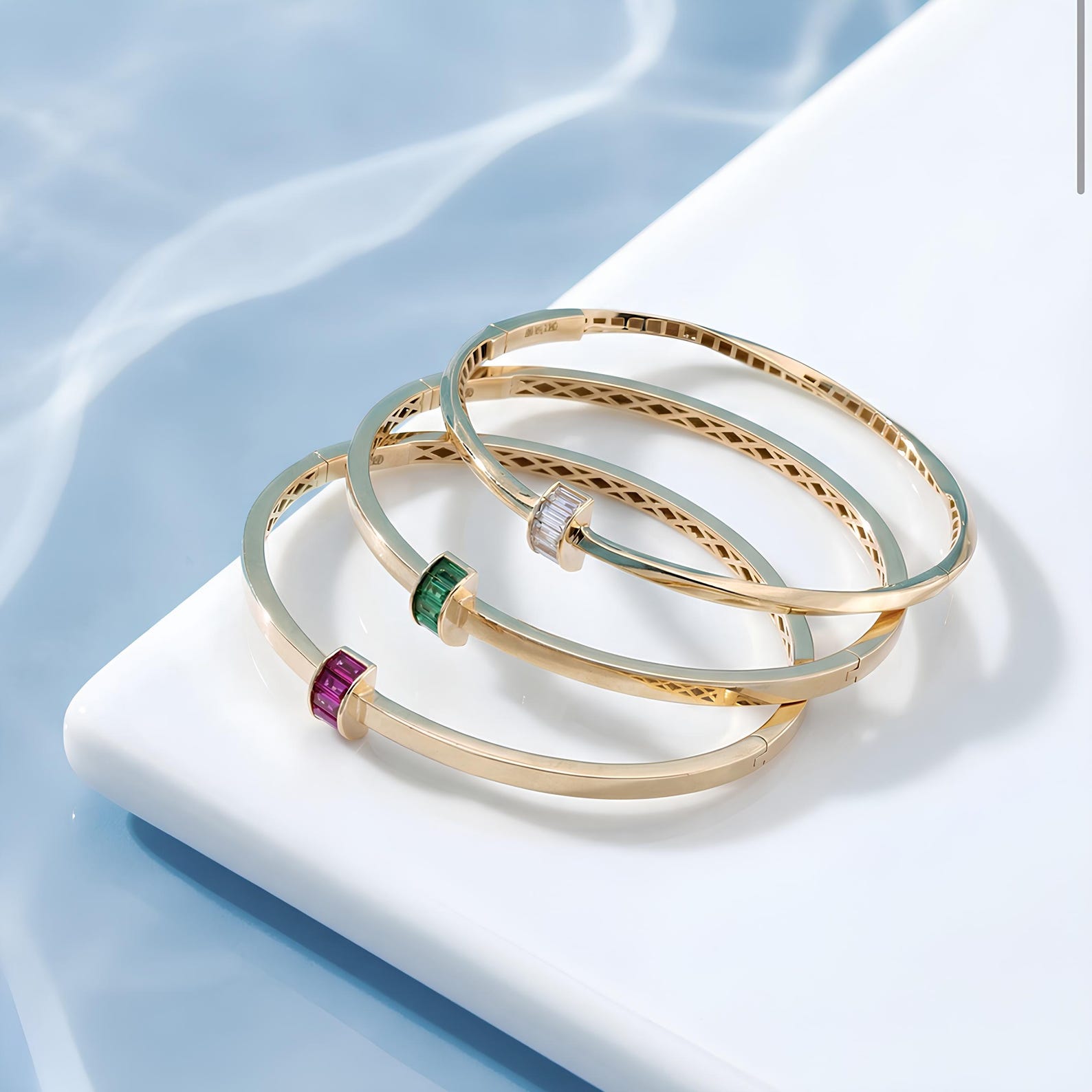 Baguette Zircon Bangle