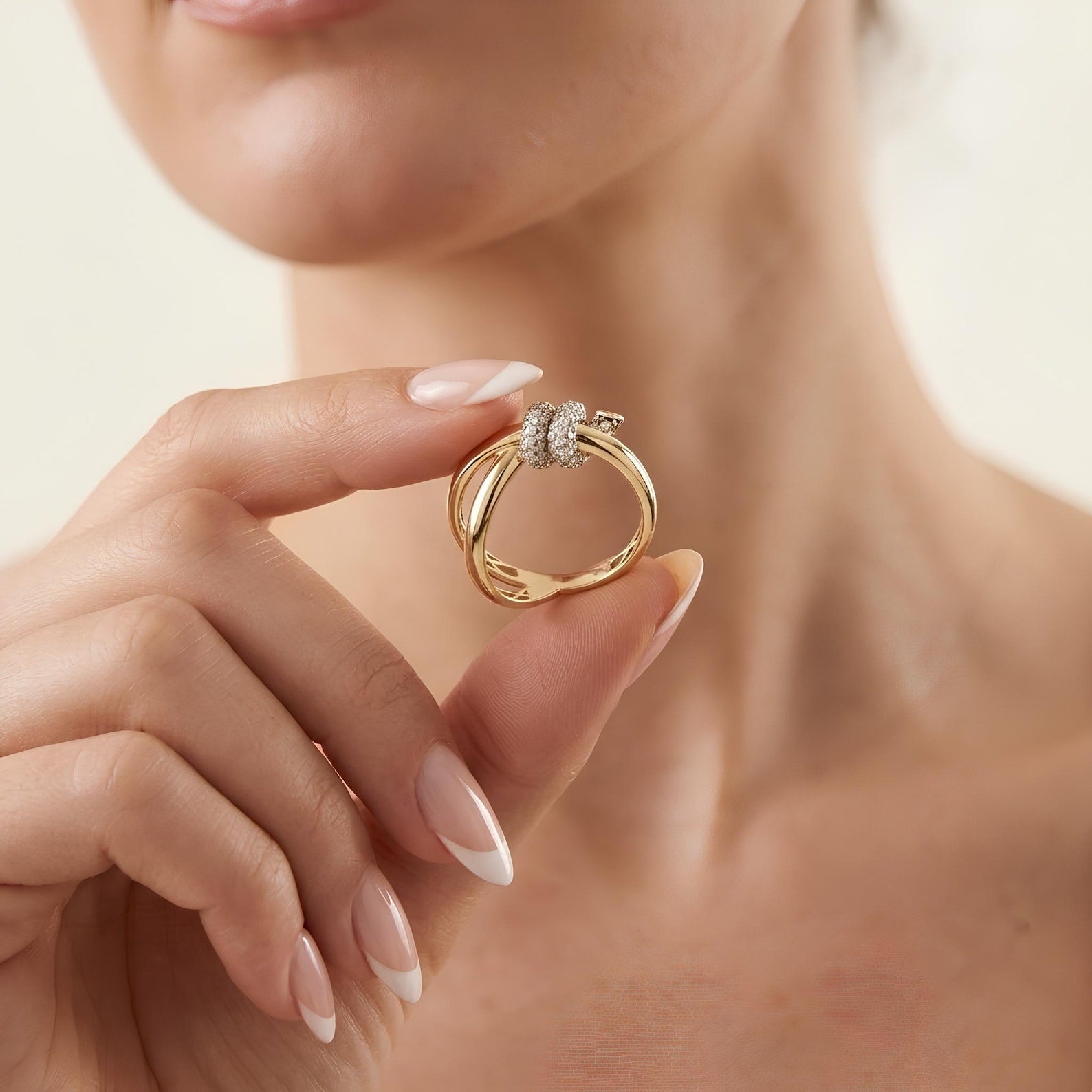 Pave Knot Ring