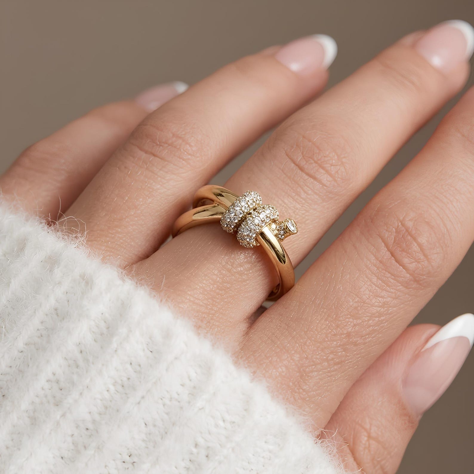 Pave Knot Ring