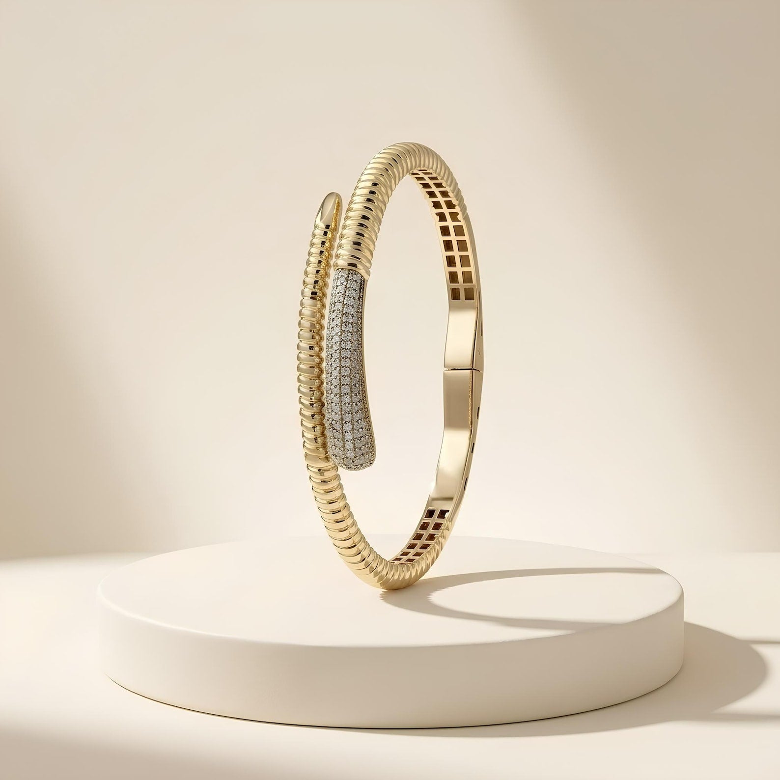 Ribbed Wrap Bangle