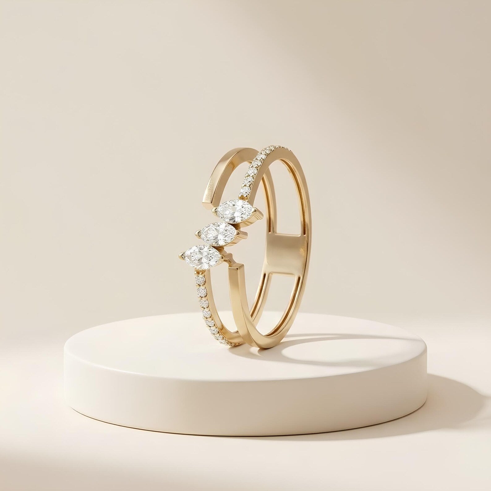 Marquise Zircon Ring