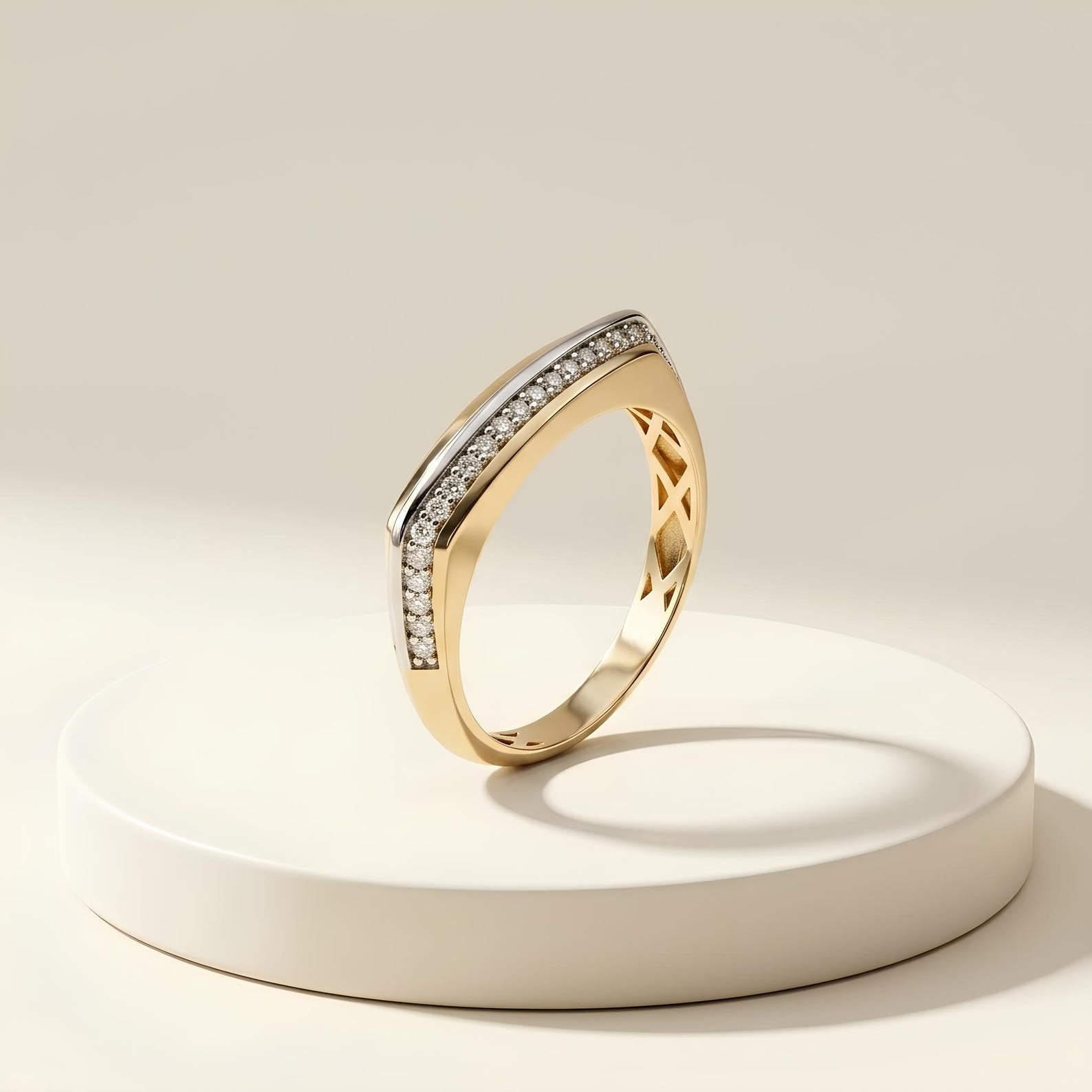 Pave Signet Ring