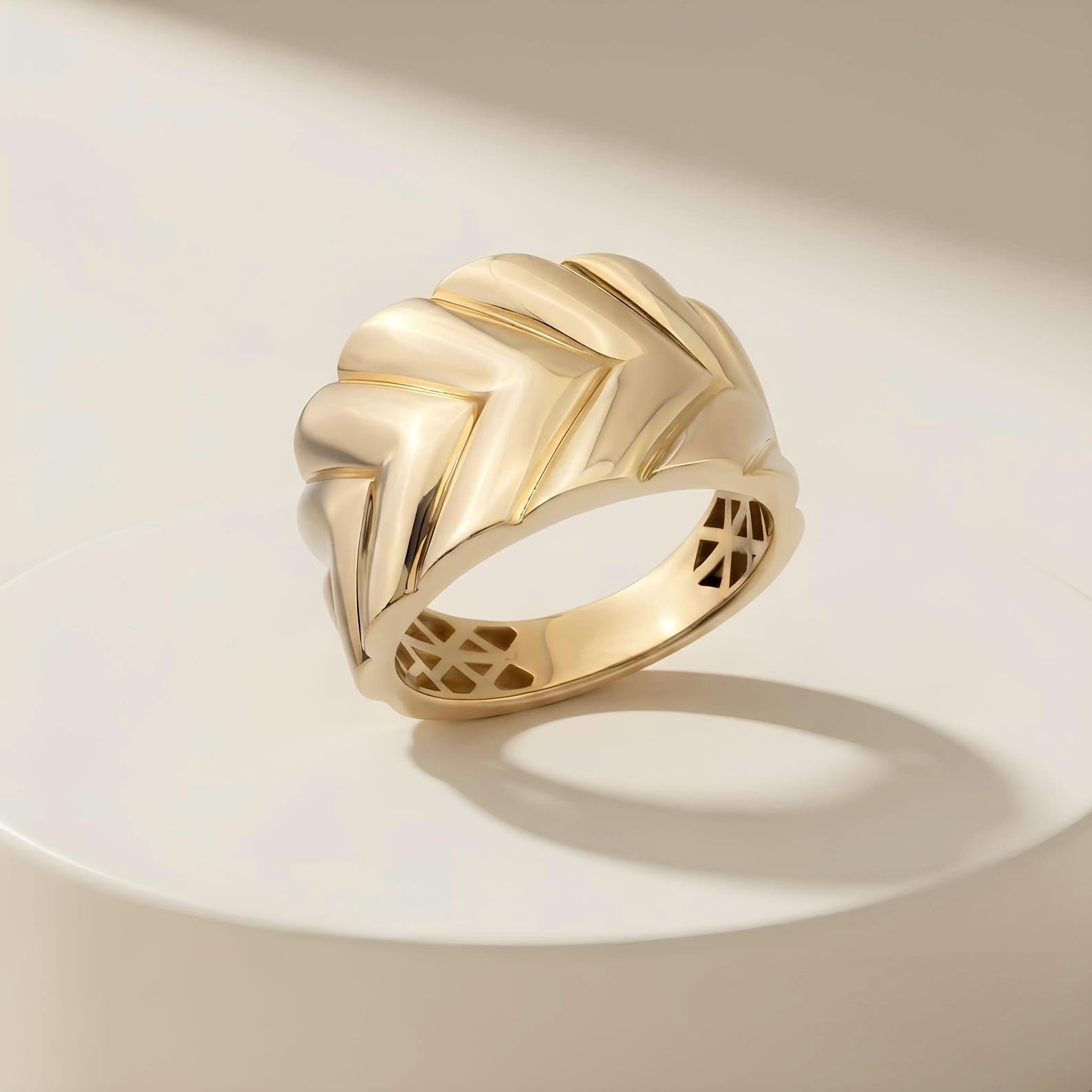 Chevron Dome Ring