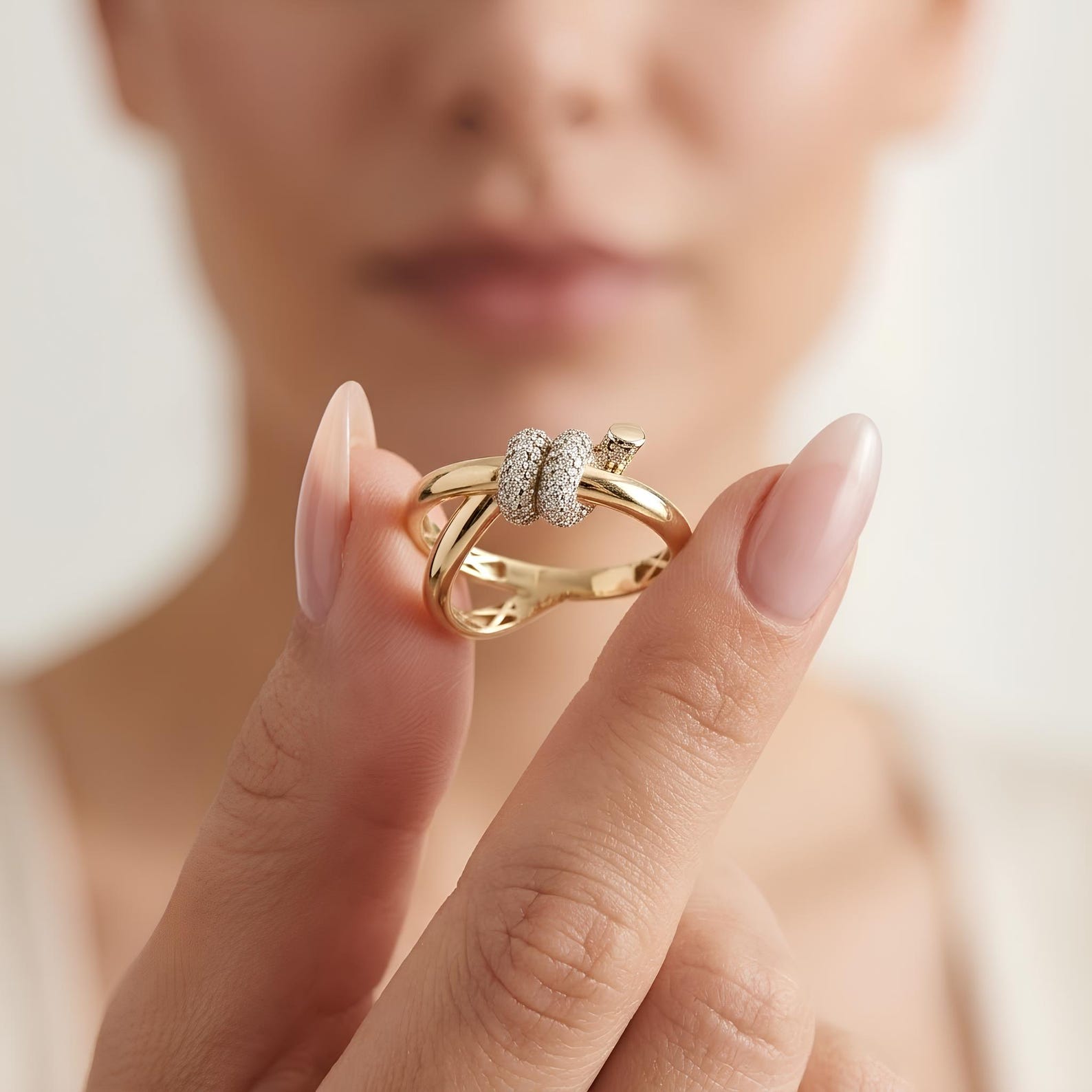 Pave Knot Ring