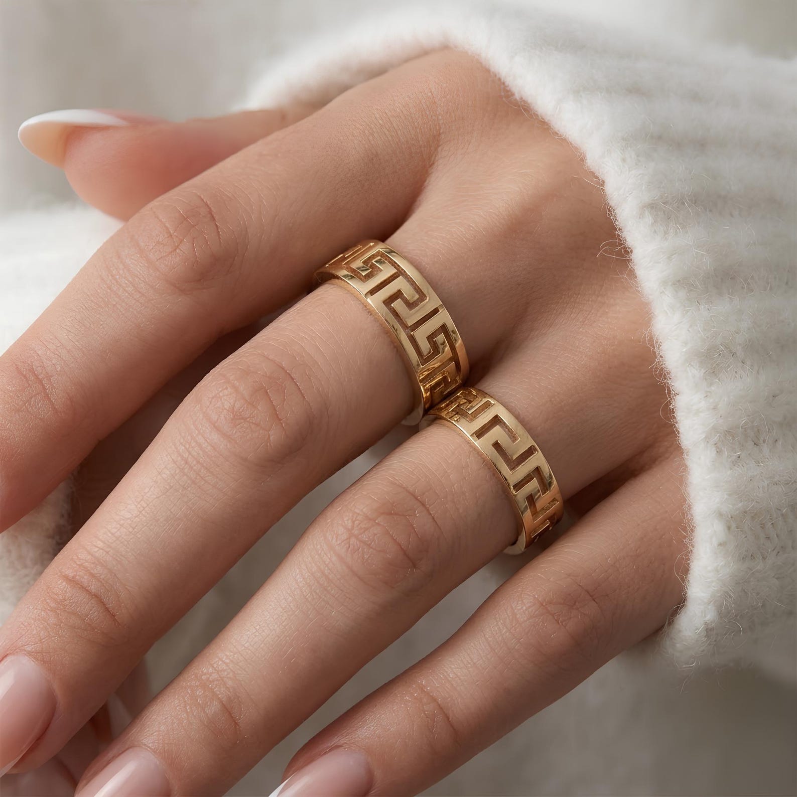 Greek Key Ring