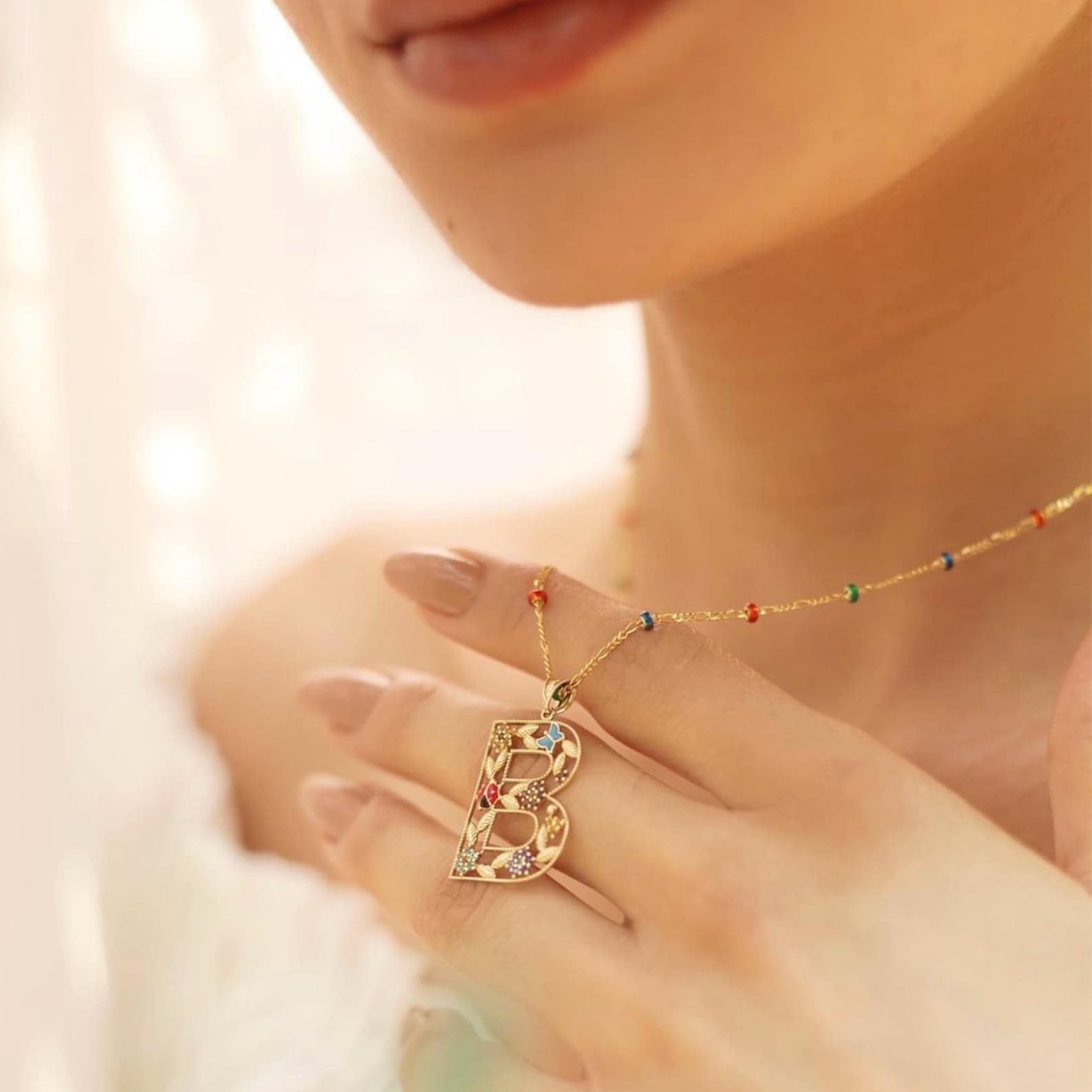Playful Letters Necklace