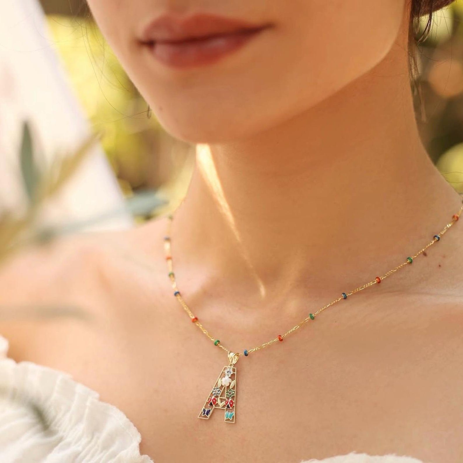 Playful Letters Necklace