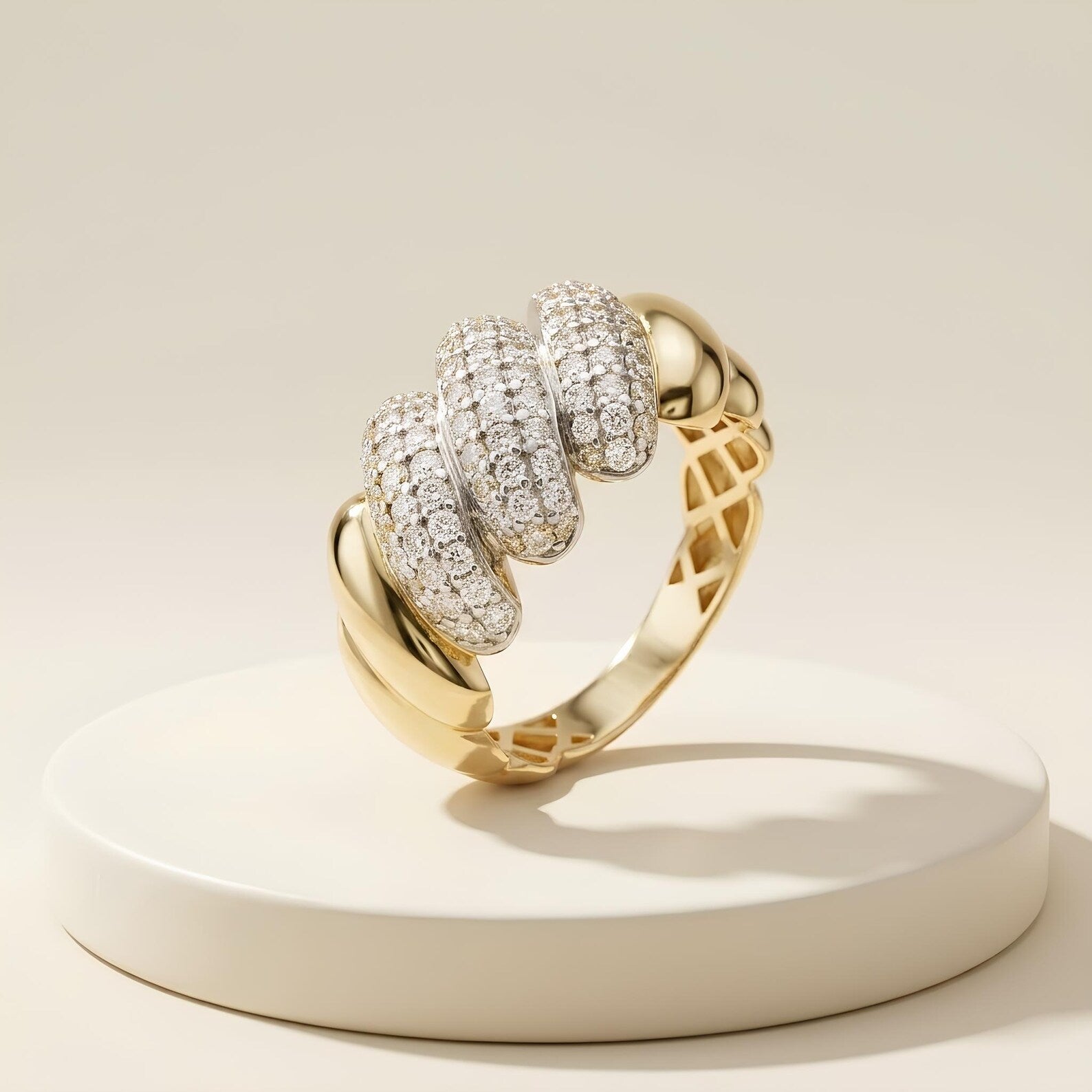 Pave Cocktail Ring