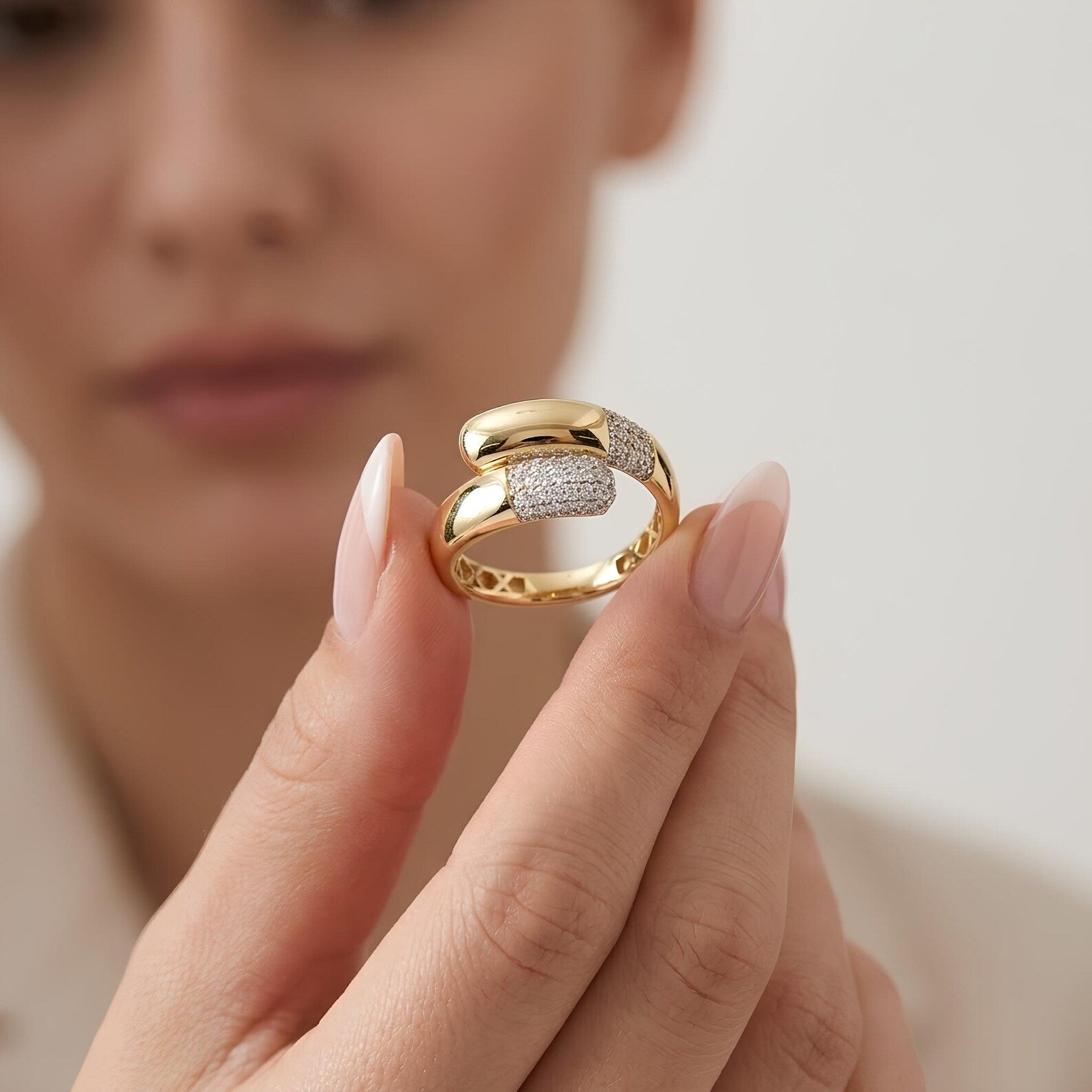 Pave Bypass Ring