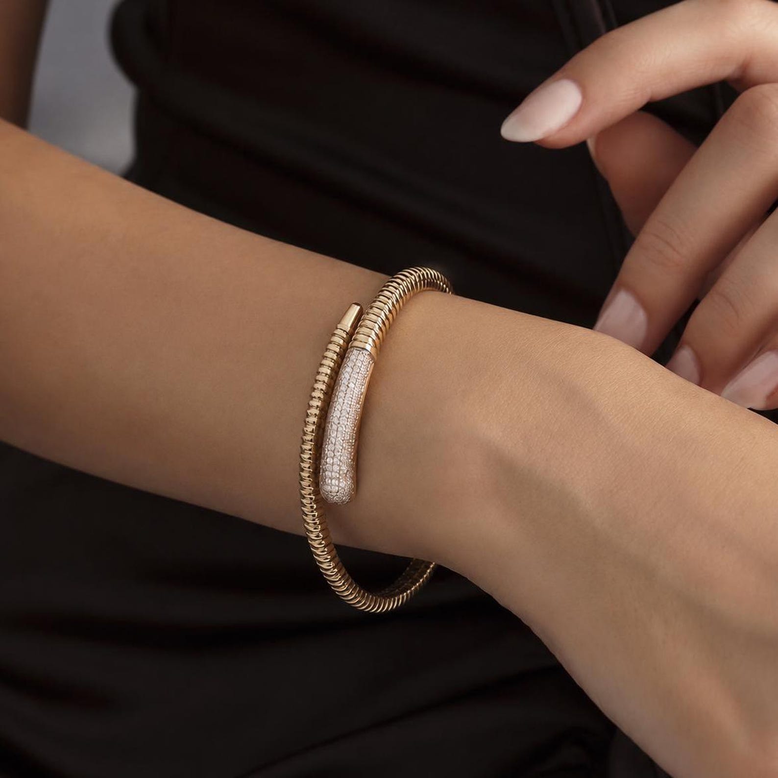 Ribbed Wrap Bangle