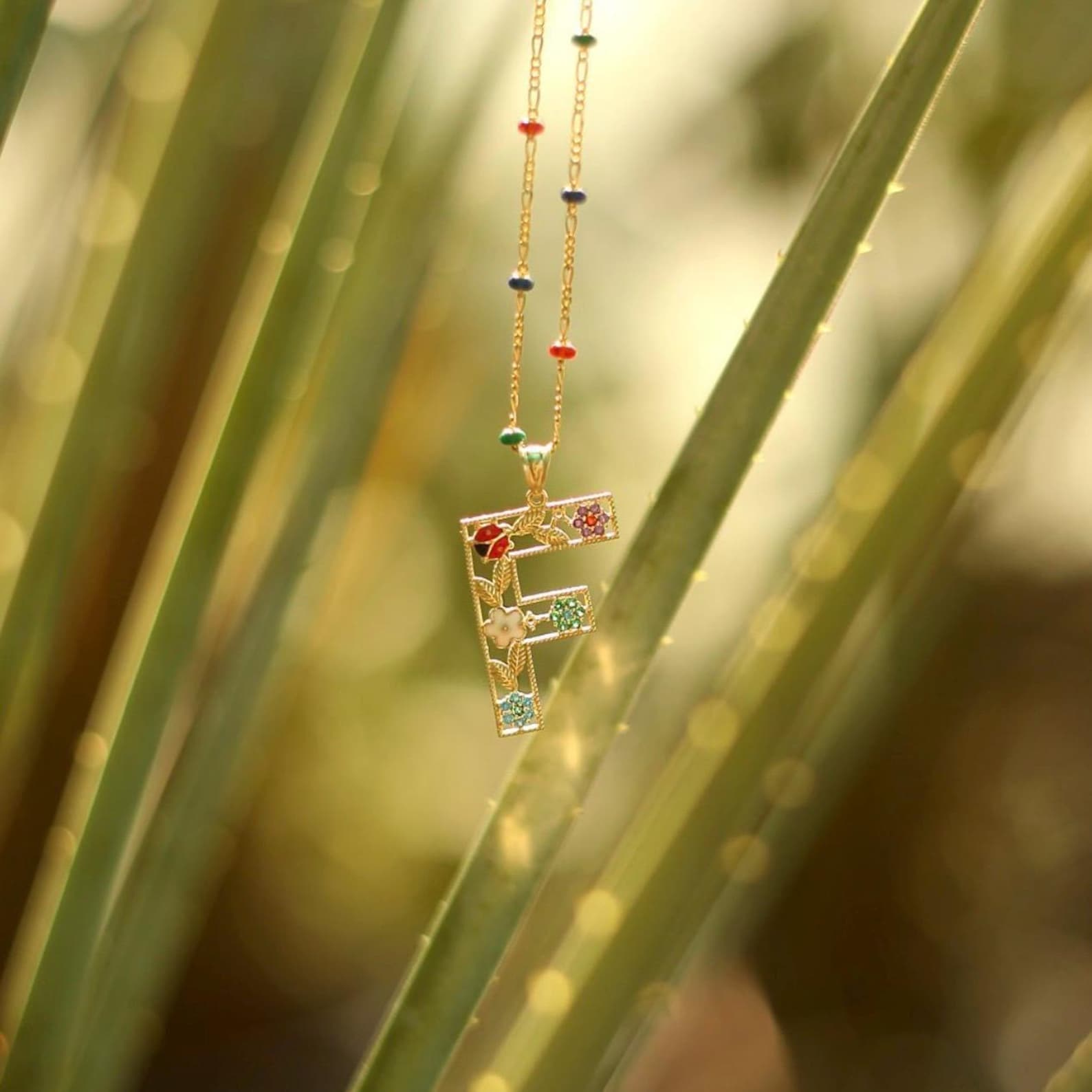 Playful Letters Necklace