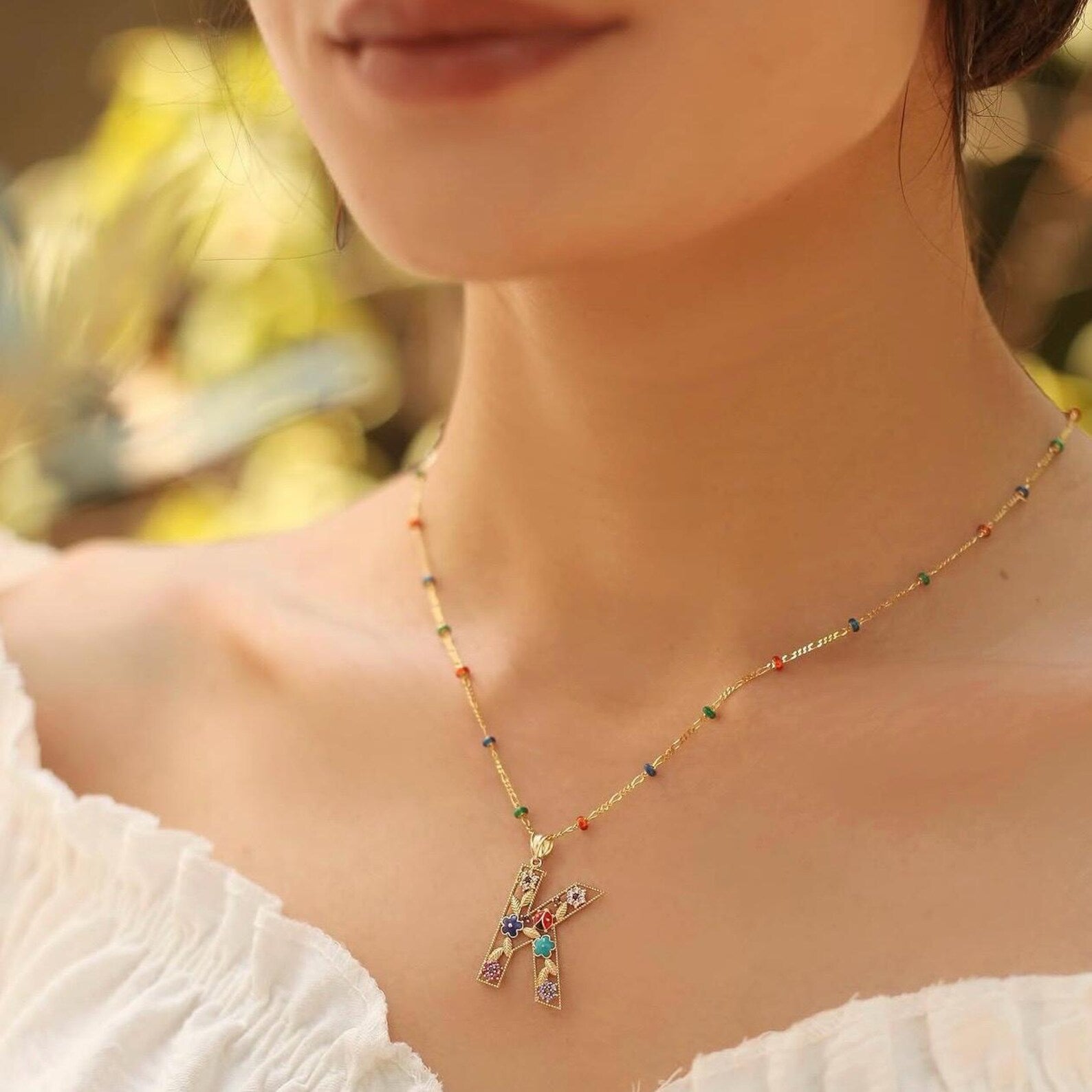 Playful Letters Necklace