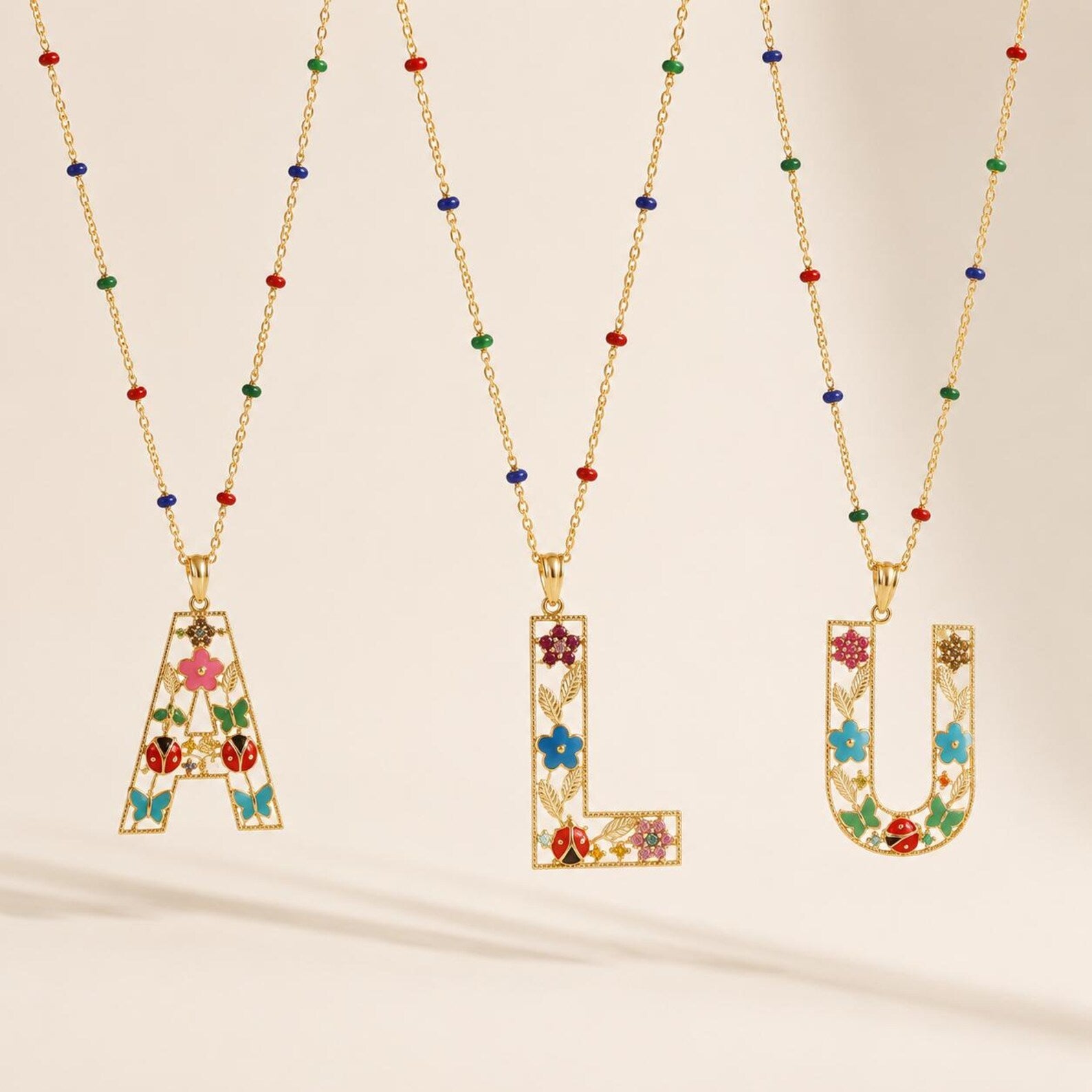 Playful Letters Necklace