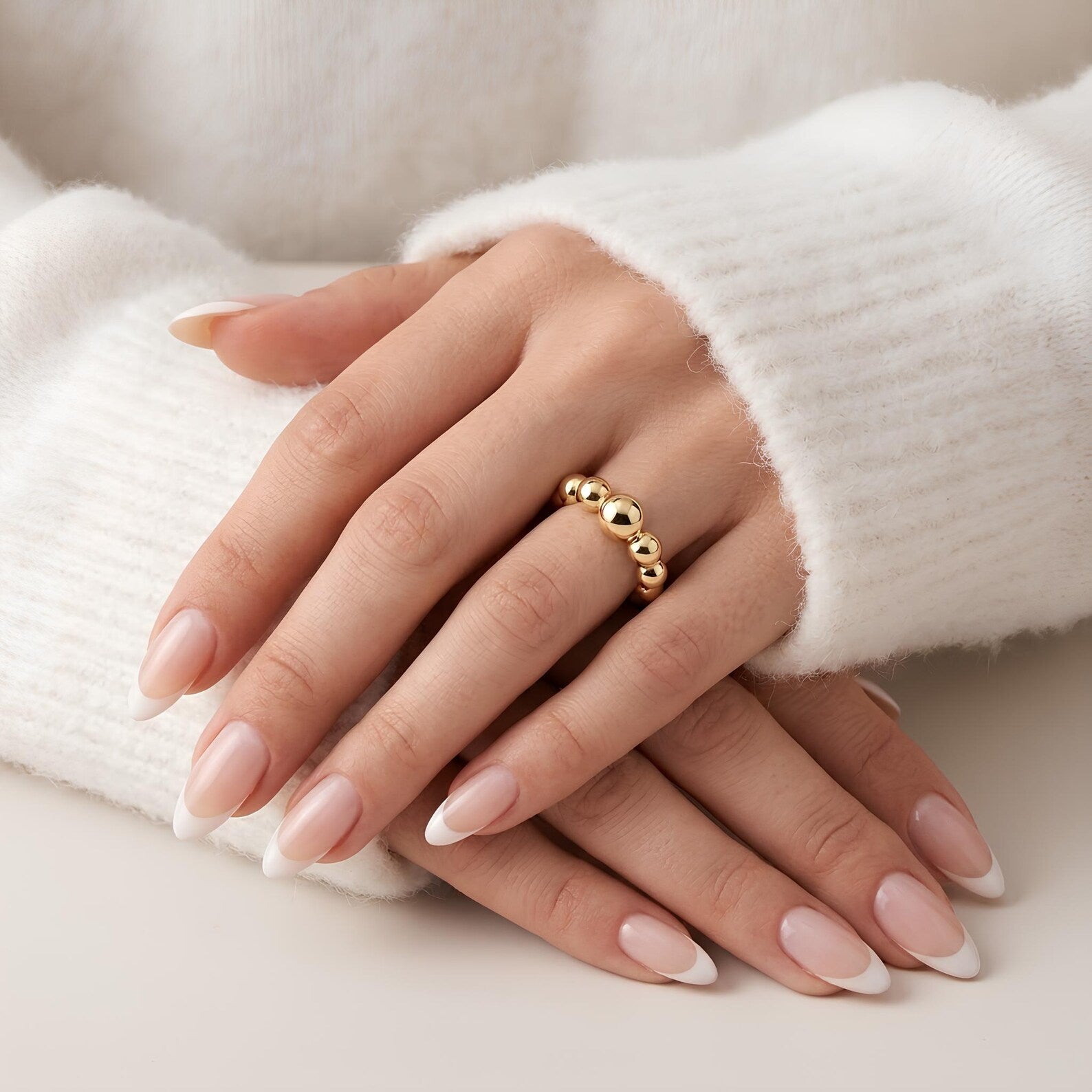 Beaded Ball Ring