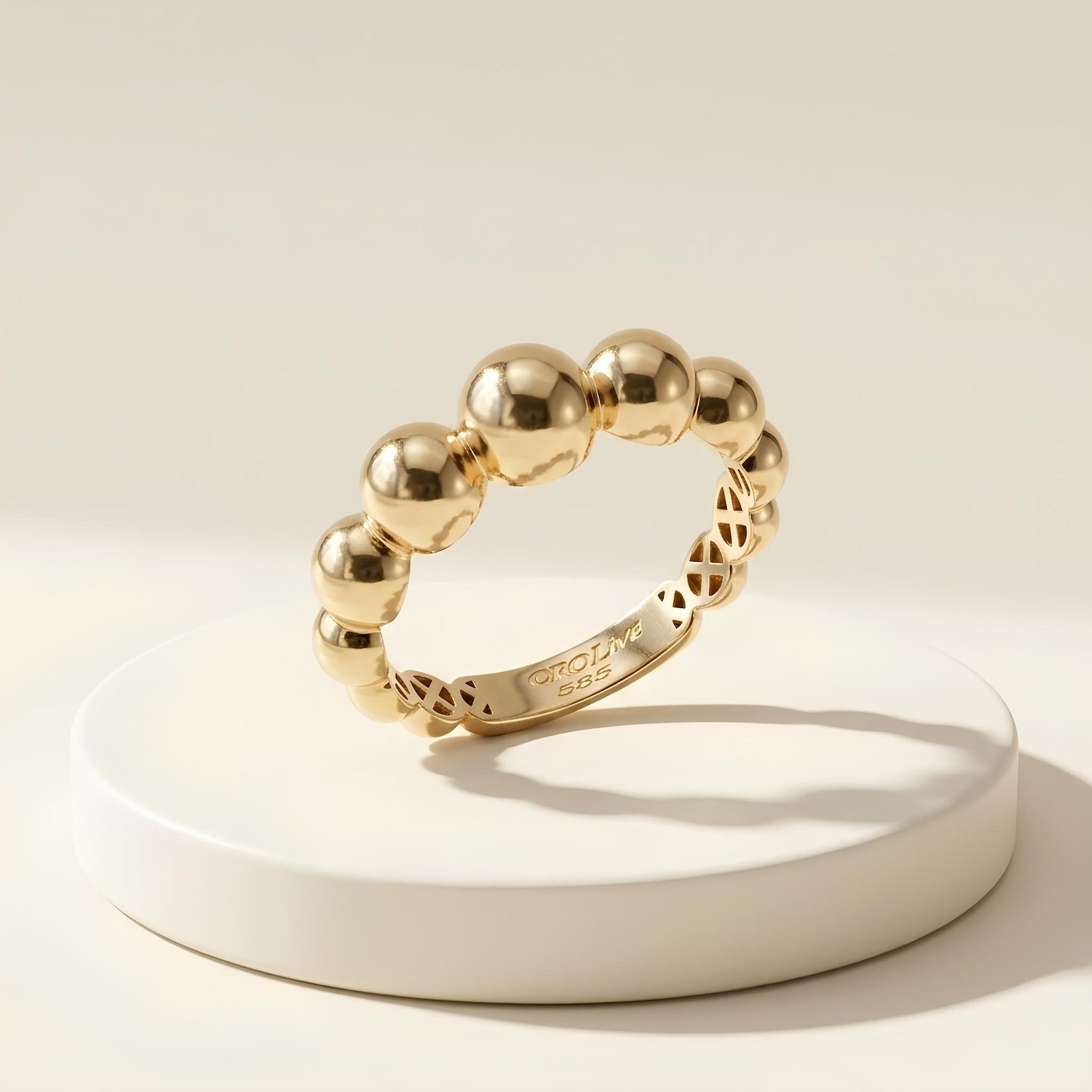 Beaded Ball Ring