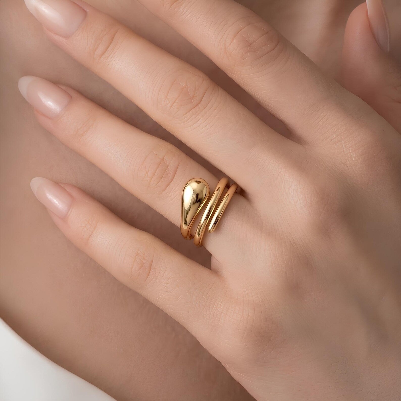 Swirl Wrap Ring