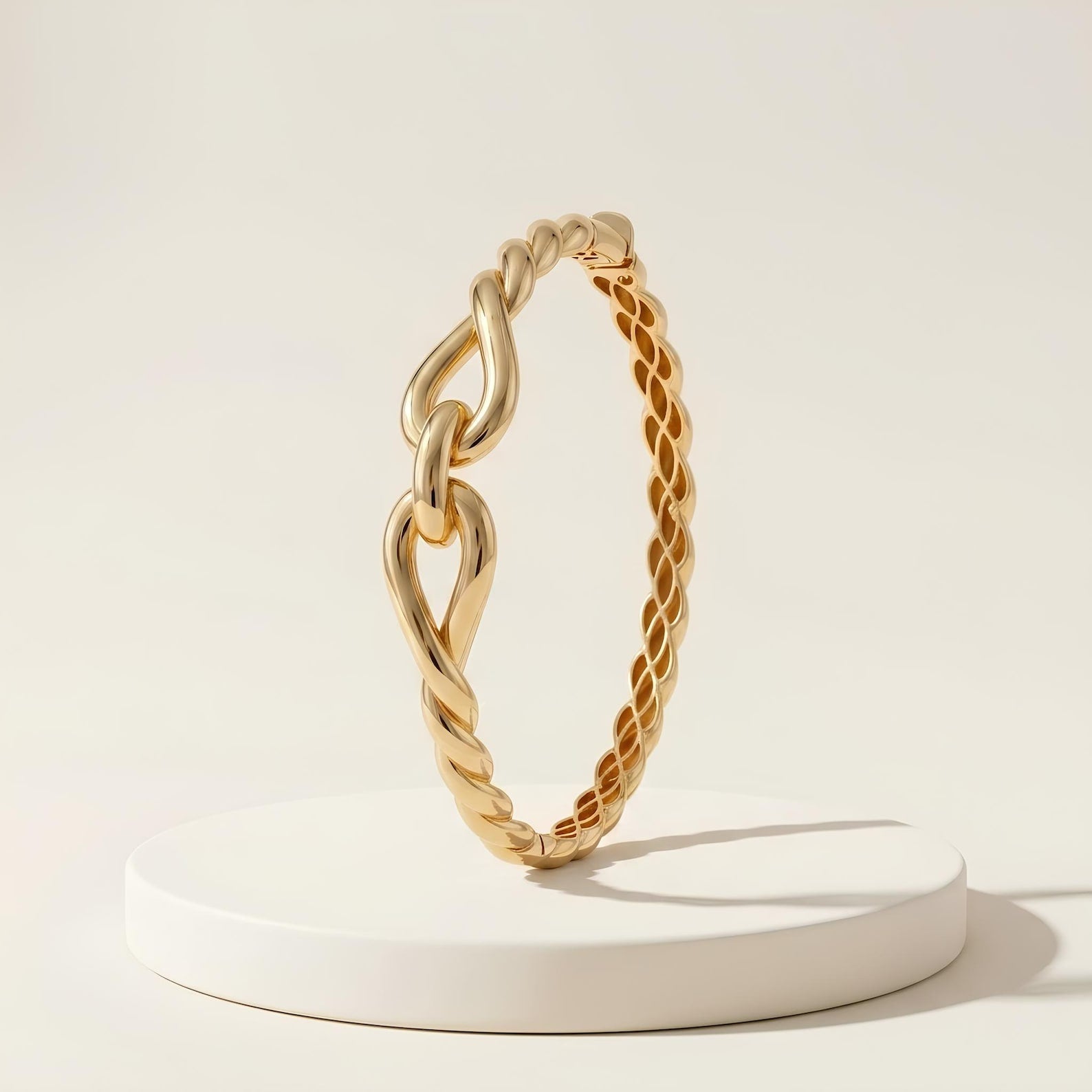 Twisted Rope Knot Bangle