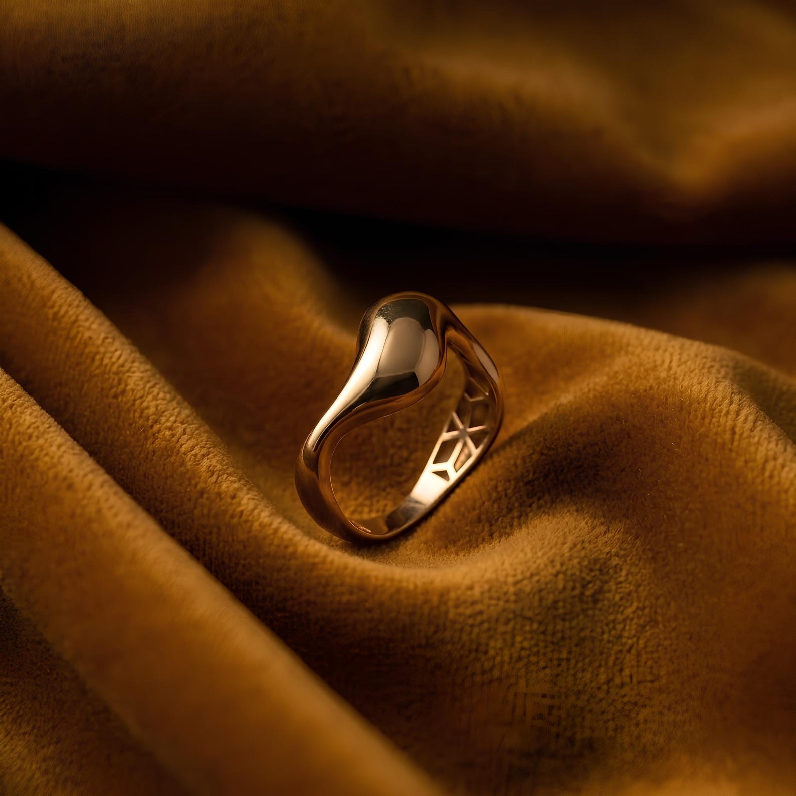 Molten Sculptural Ring