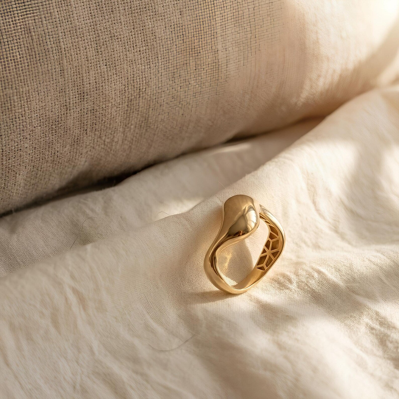 Molten Sculptural Ring