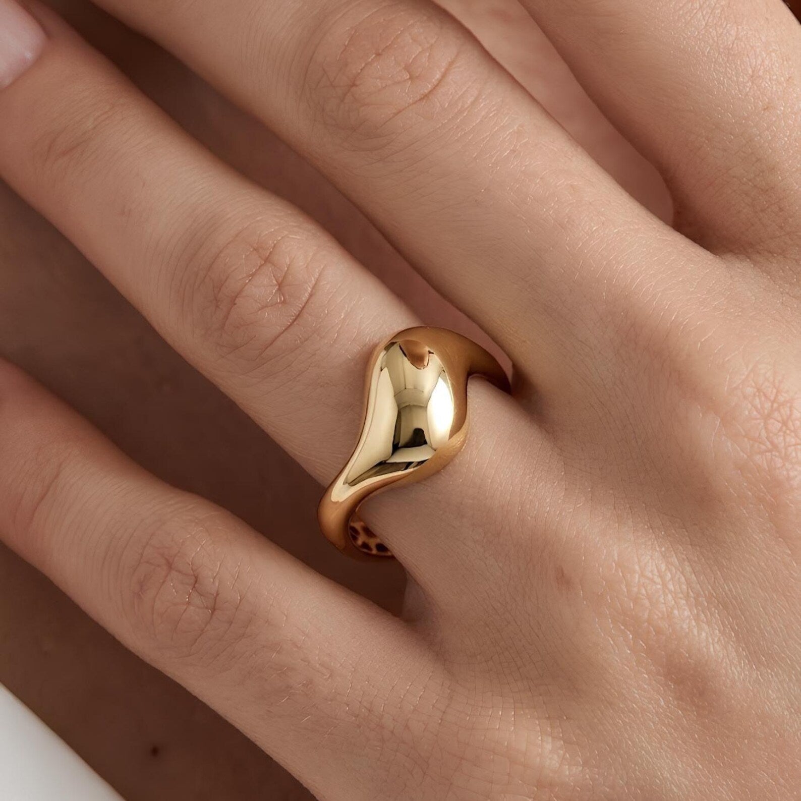 Molten Sculptural Ring