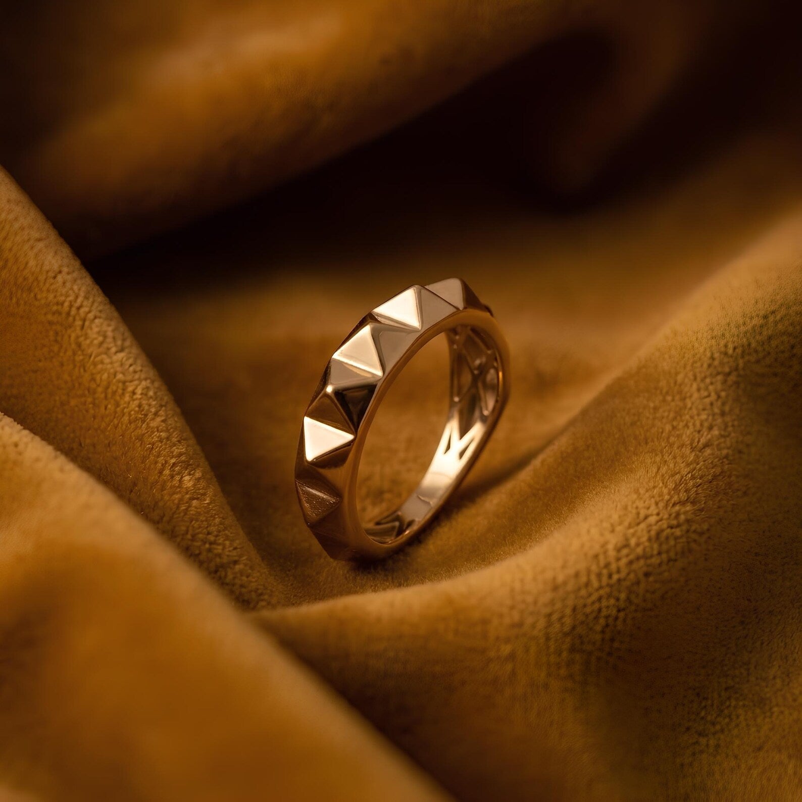 Pyramid Stud Ring