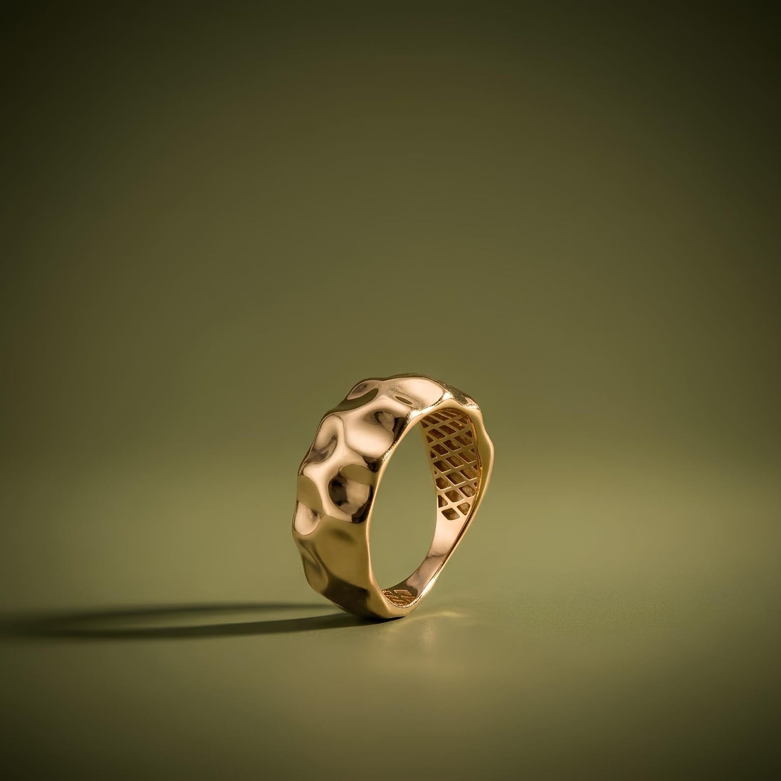 Hammered Dome Ring
