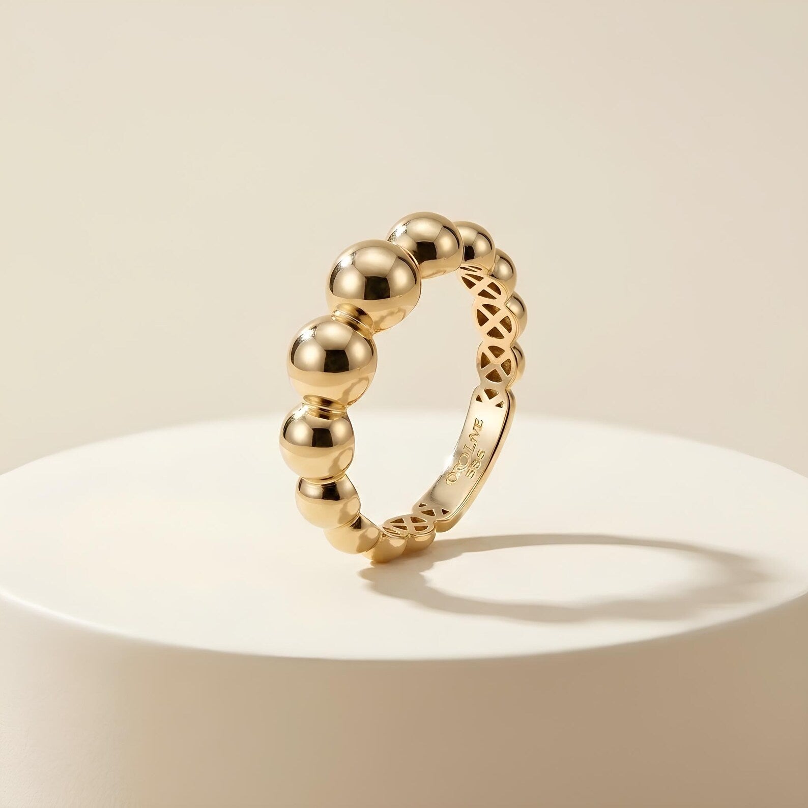 Beaded Ball Ring