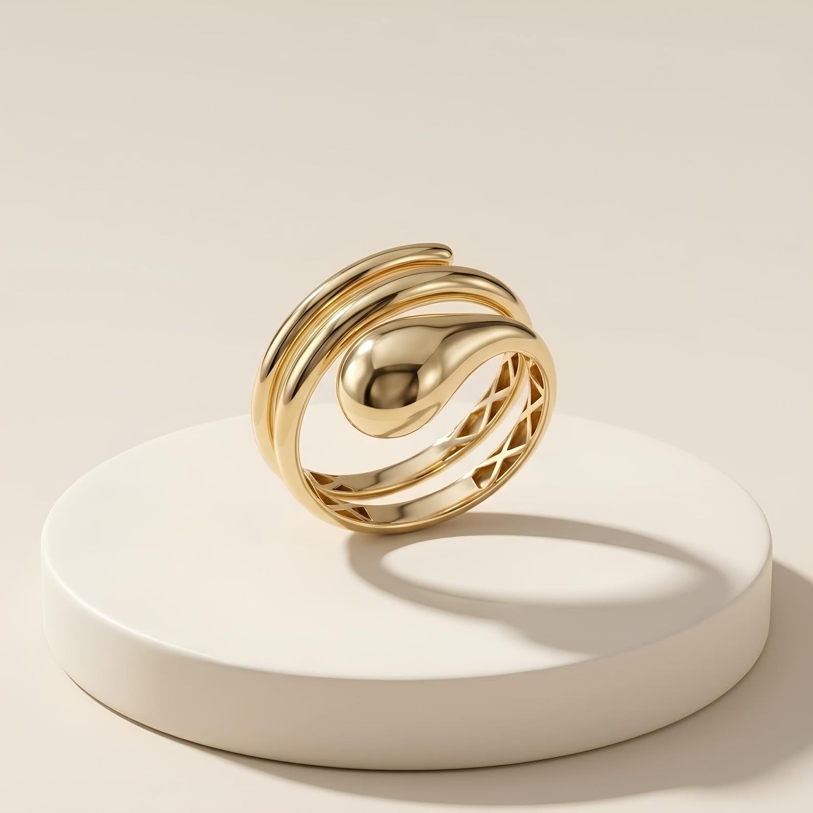 Swirl Wrap Ring