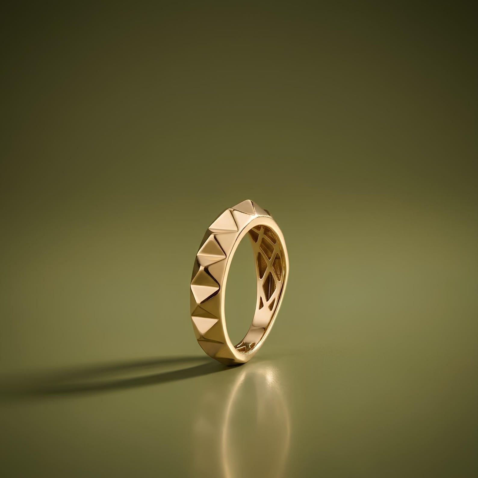 Pyramid Stud Ring